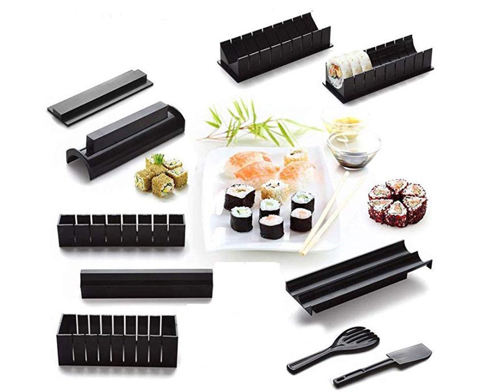 10Pcs DIY Sushi Making Kit Roll Sushi Maker Rice Roll Mold Kitchen Sushi Tools - Image 3