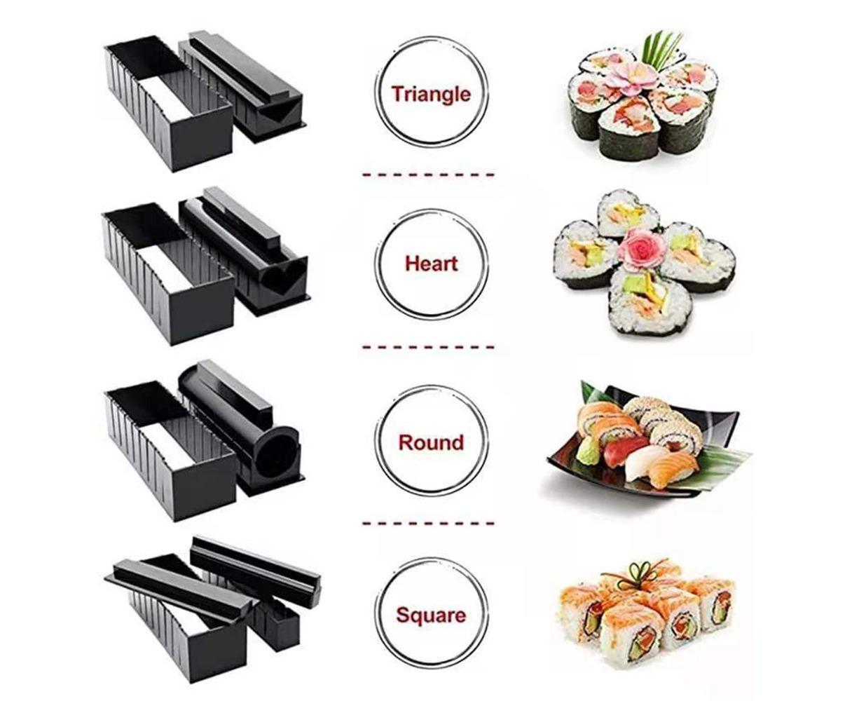 10Pcs DIY Sushi Making Kit Roll Sushi Maker Rice Roll Mold Kitchen Sushi Tools - Image 6