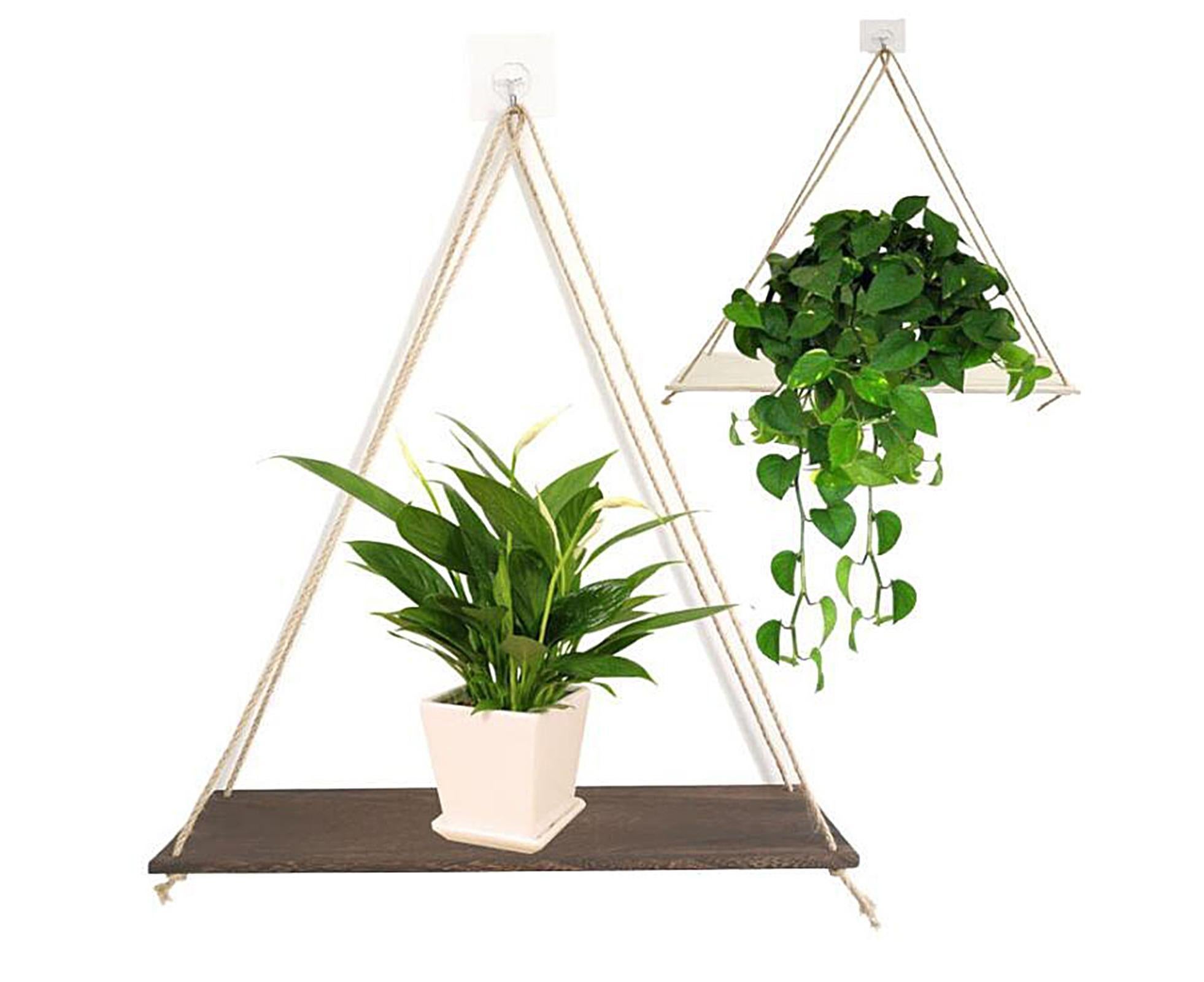 Home Plant Bonsai Photos Frame Wood Window Wall Hanging Shelves Storage Rack- S - Image 8