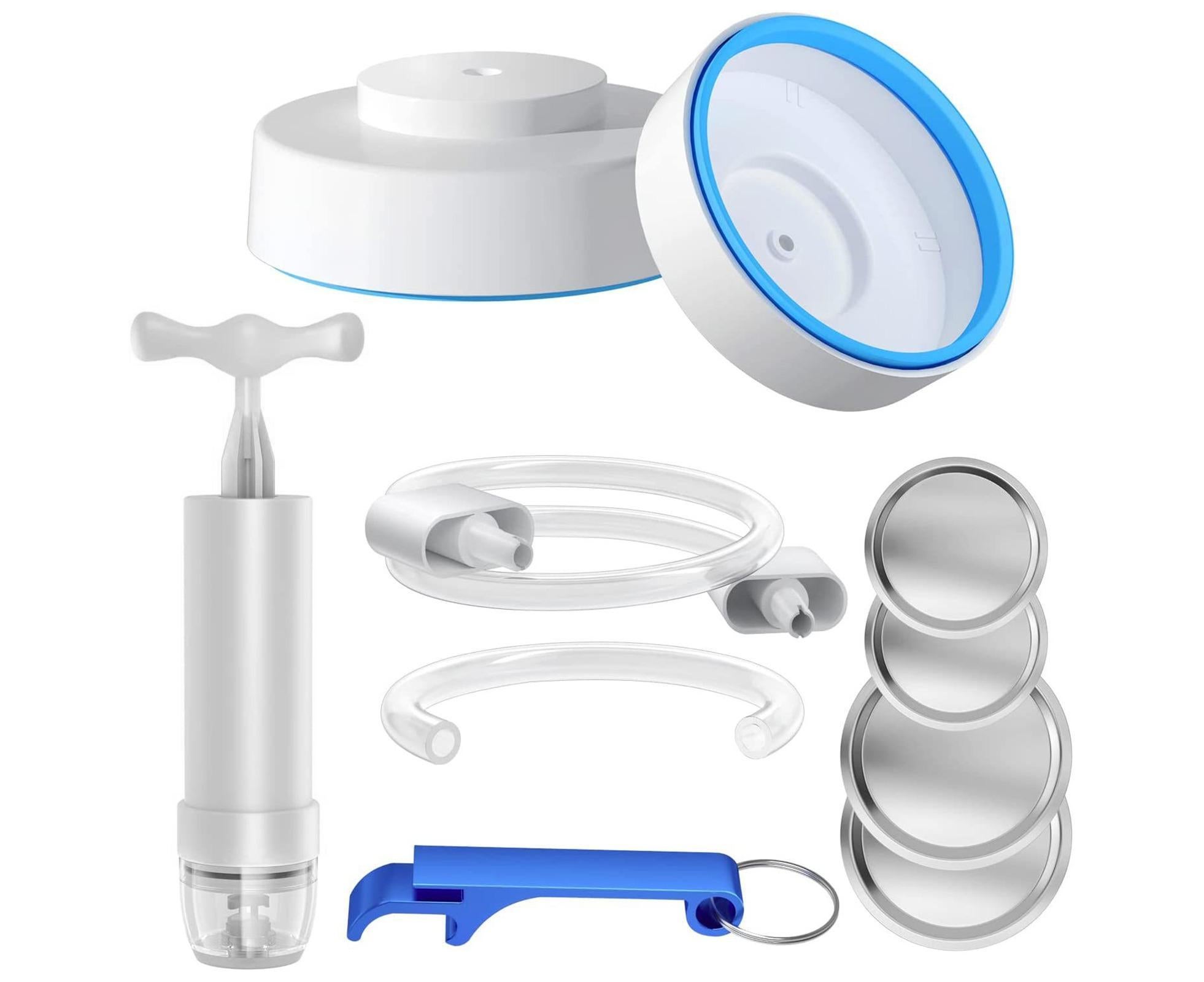 Food Storage Jar Sealing Machine - Manual Air Pump - White - Image 1