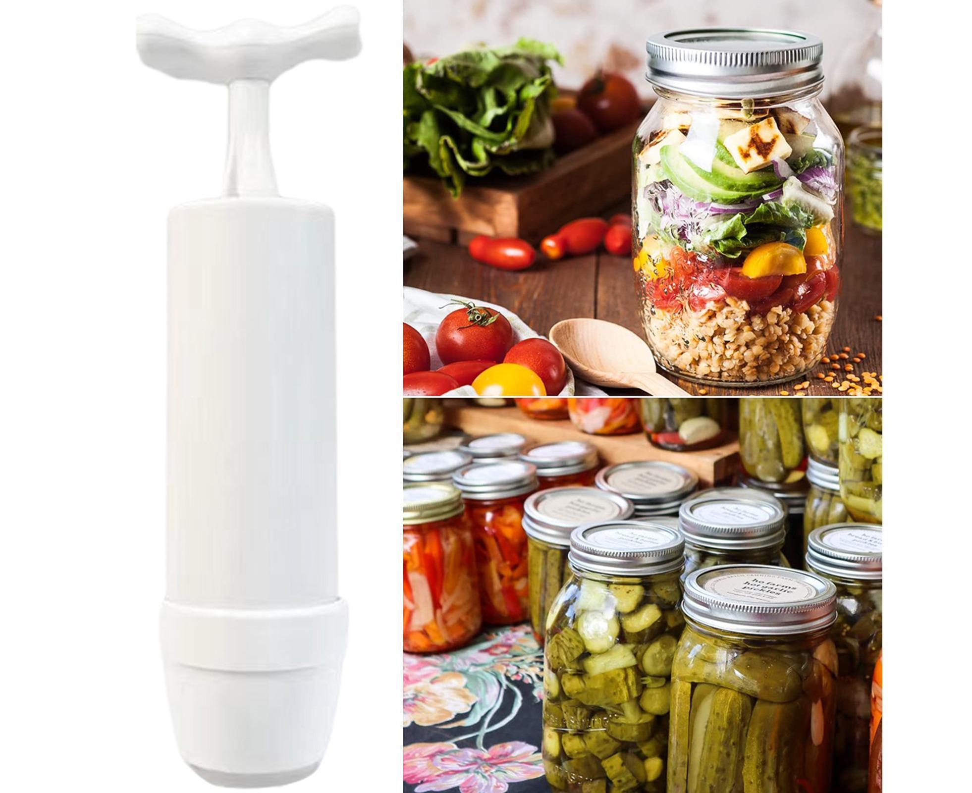 Food Storage Jar Sealing Machine - Manual Air Pump - White - Image 3