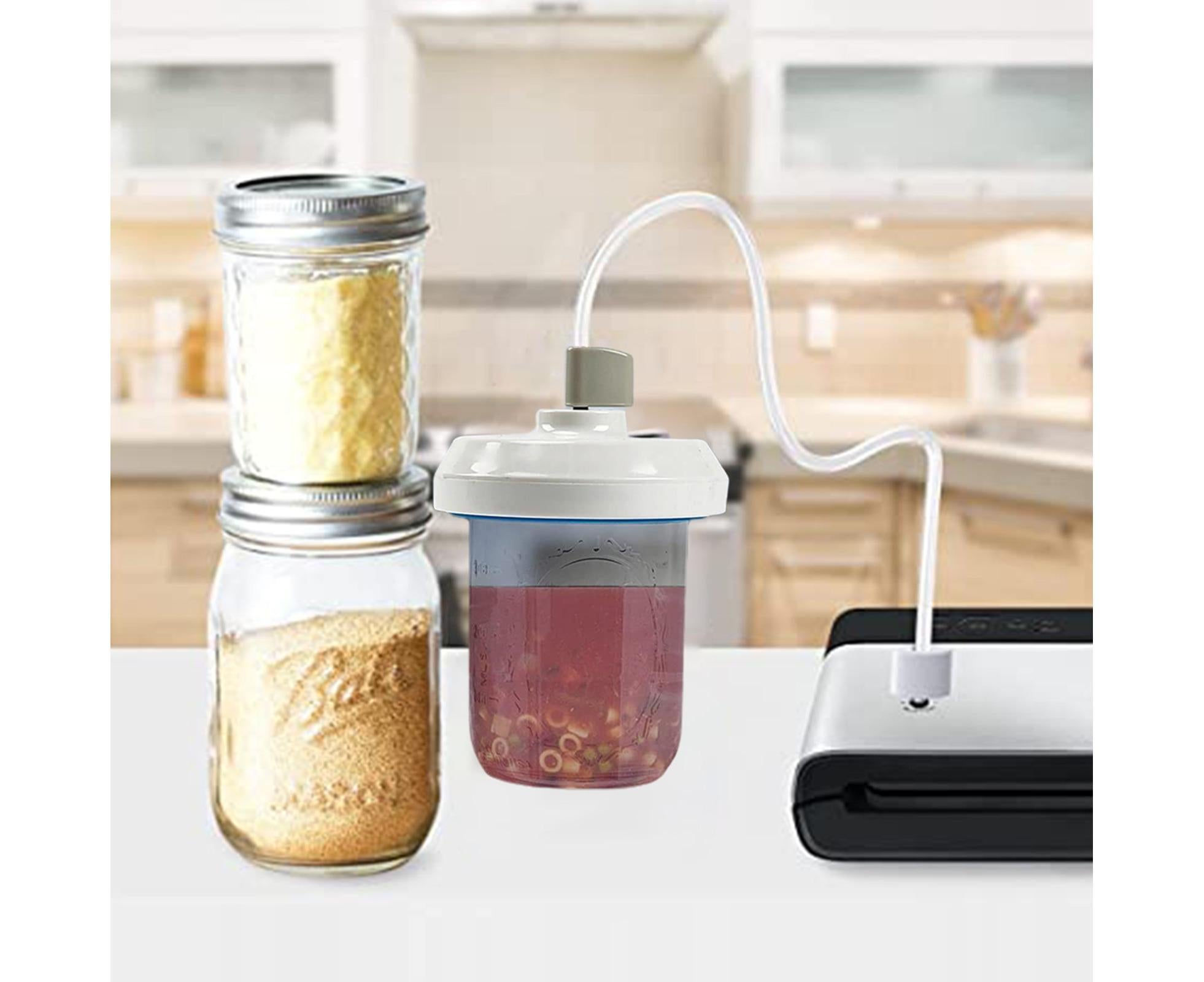 Food Storage Jar Sealing Machine - Manual Air Pump - White - Image 5