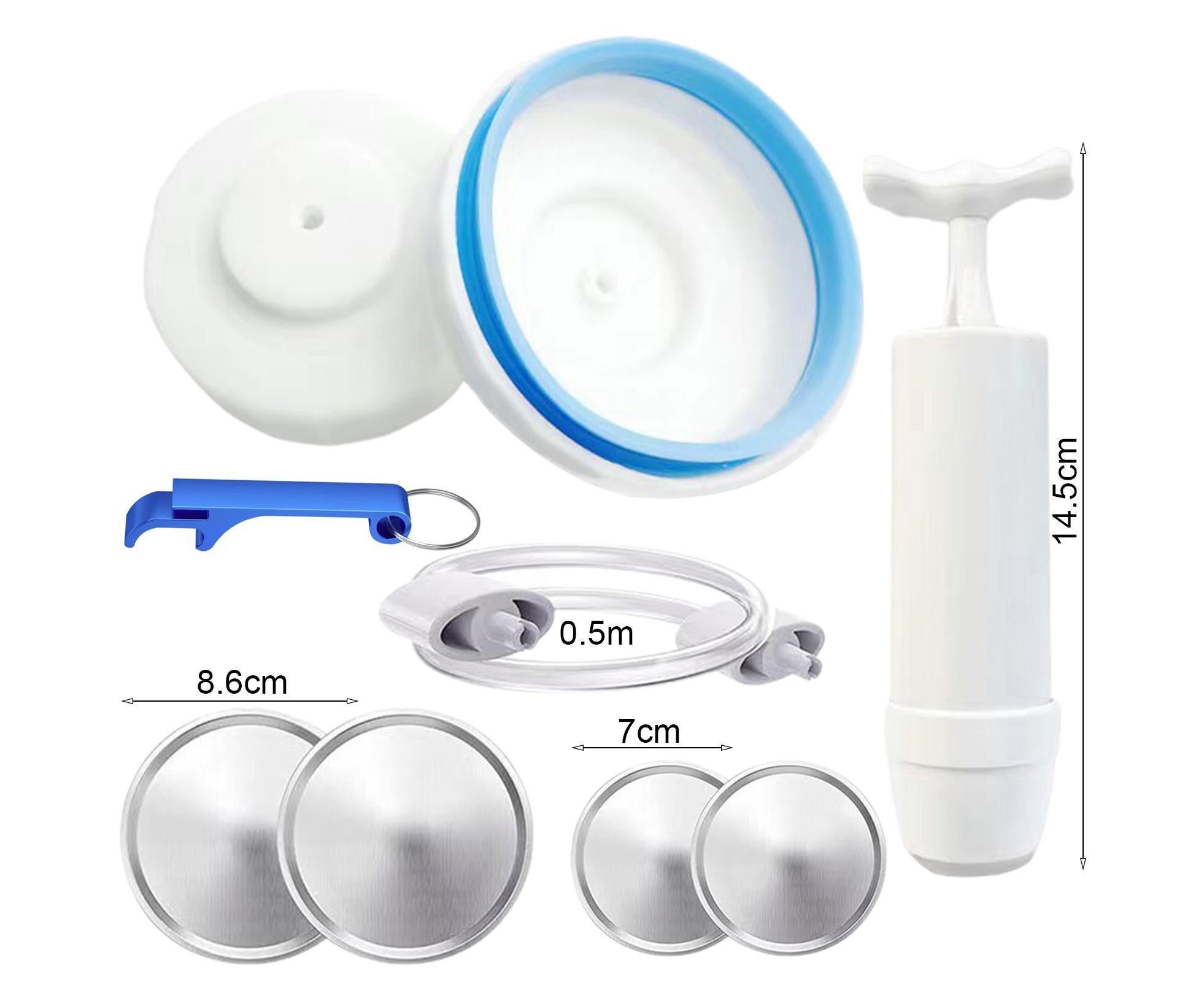 Food Storage Jar Sealing Machine - Manual Air Pump - White - Image 6