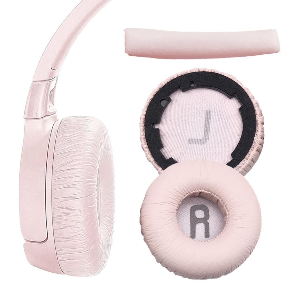 Replacement Snap-On Ear Pads Headband Set Compatible with JBL Tune 600BT / T520BT / T510BT / T500BT / T450BT Pink - Image 3
