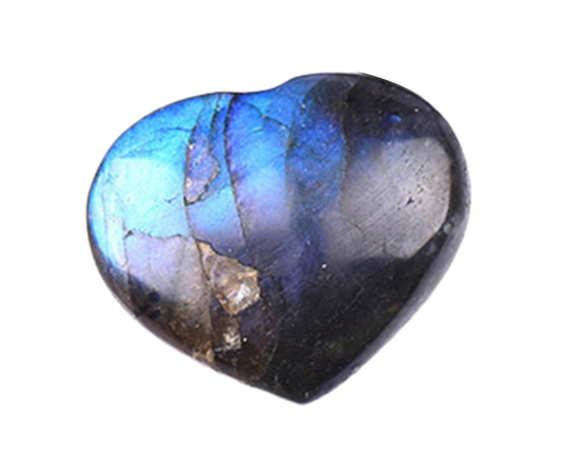 Aesthetic Heart Shape Stone Decor Exquisite Fine Texture Stone Energy Stone for Home- 4-4.5cm - Image 1