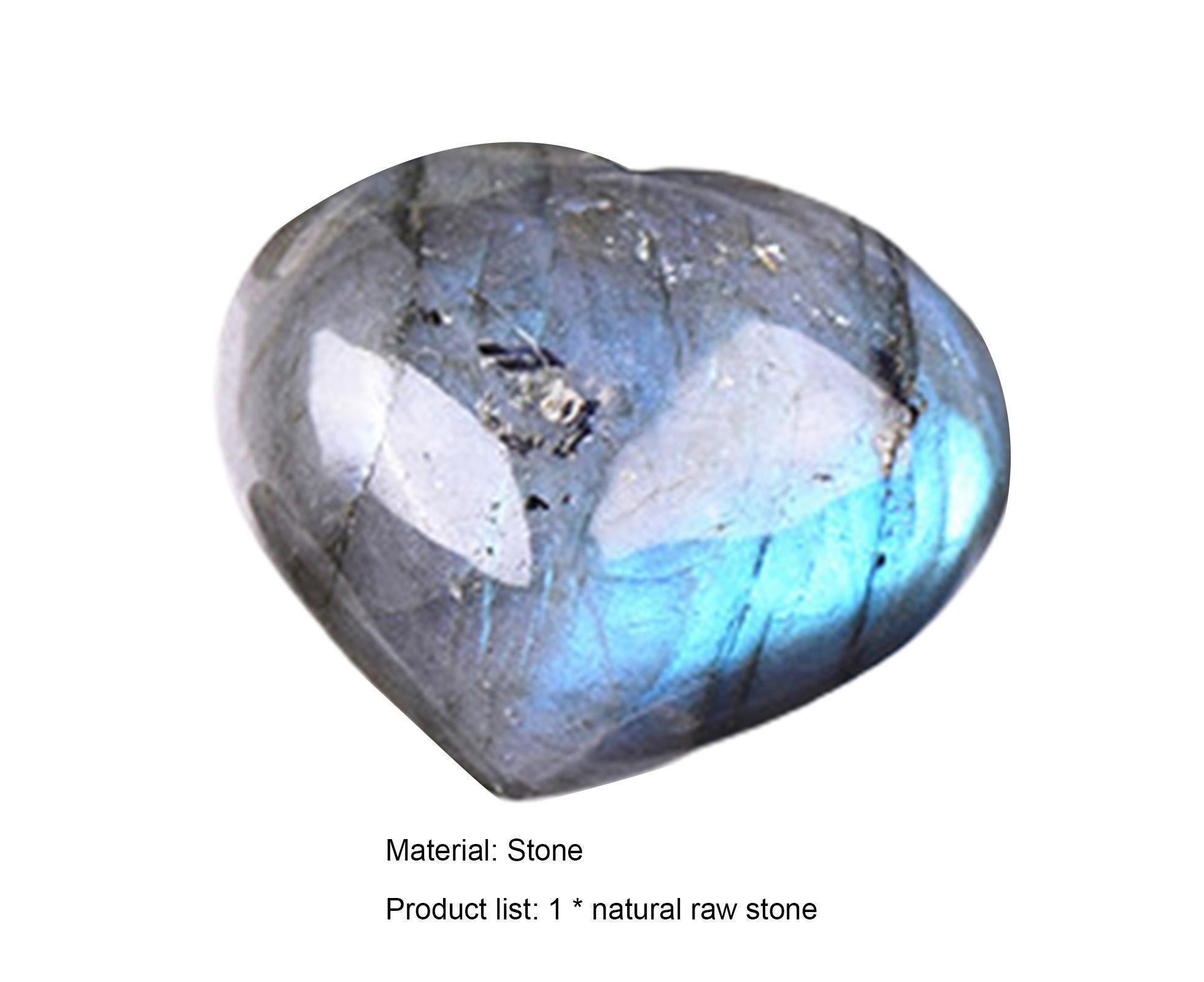 Aesthetic Heart Shape Stone Decor Exquisite Fine Texture Stone Energy Stone for Home- 4-4.5cm - Image 5
