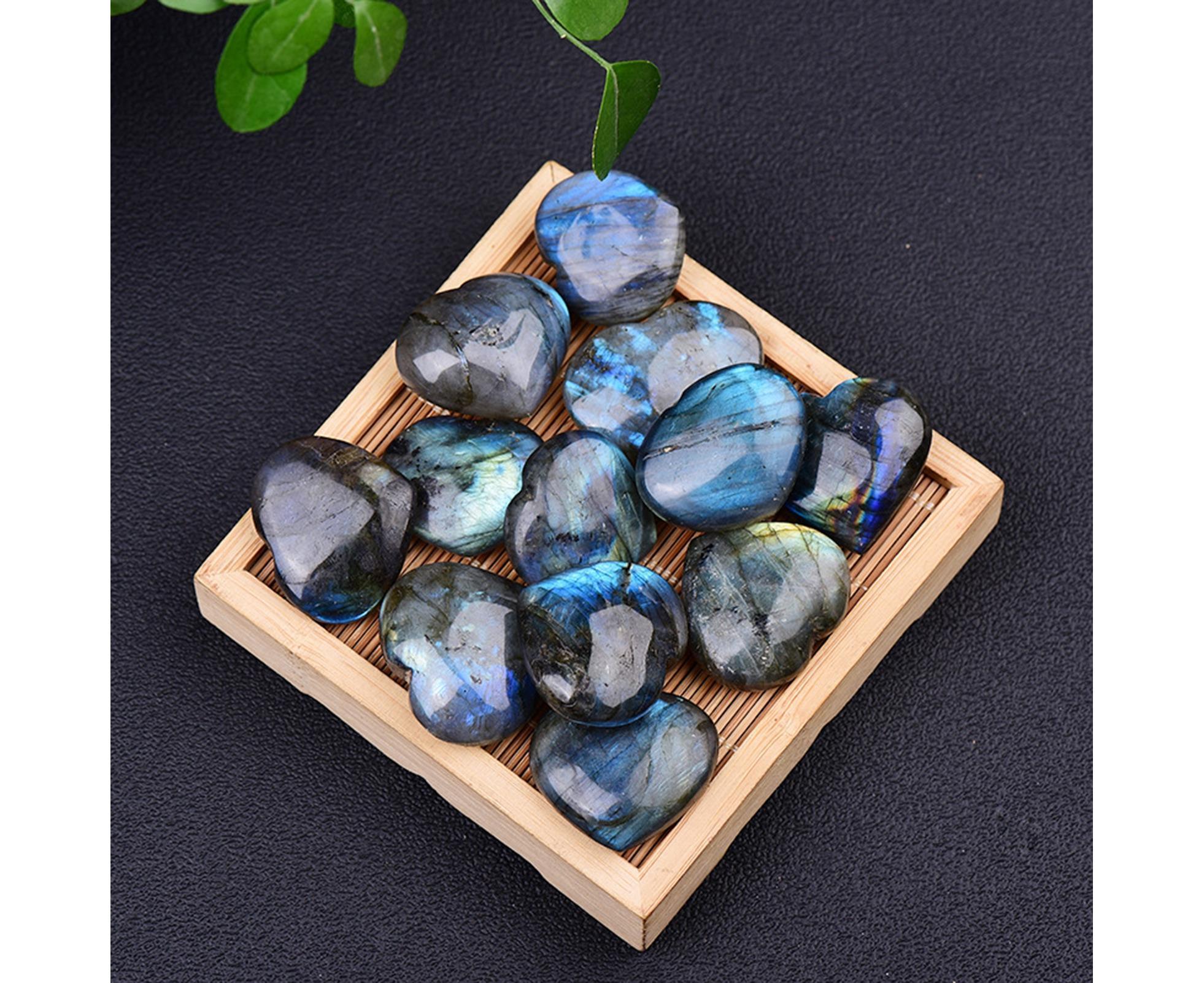 Aesthetic Heart Shape Stone Decor Exquisite Fine Texture Stone Energy Stone for Home- 4-4.5cm - Image 8