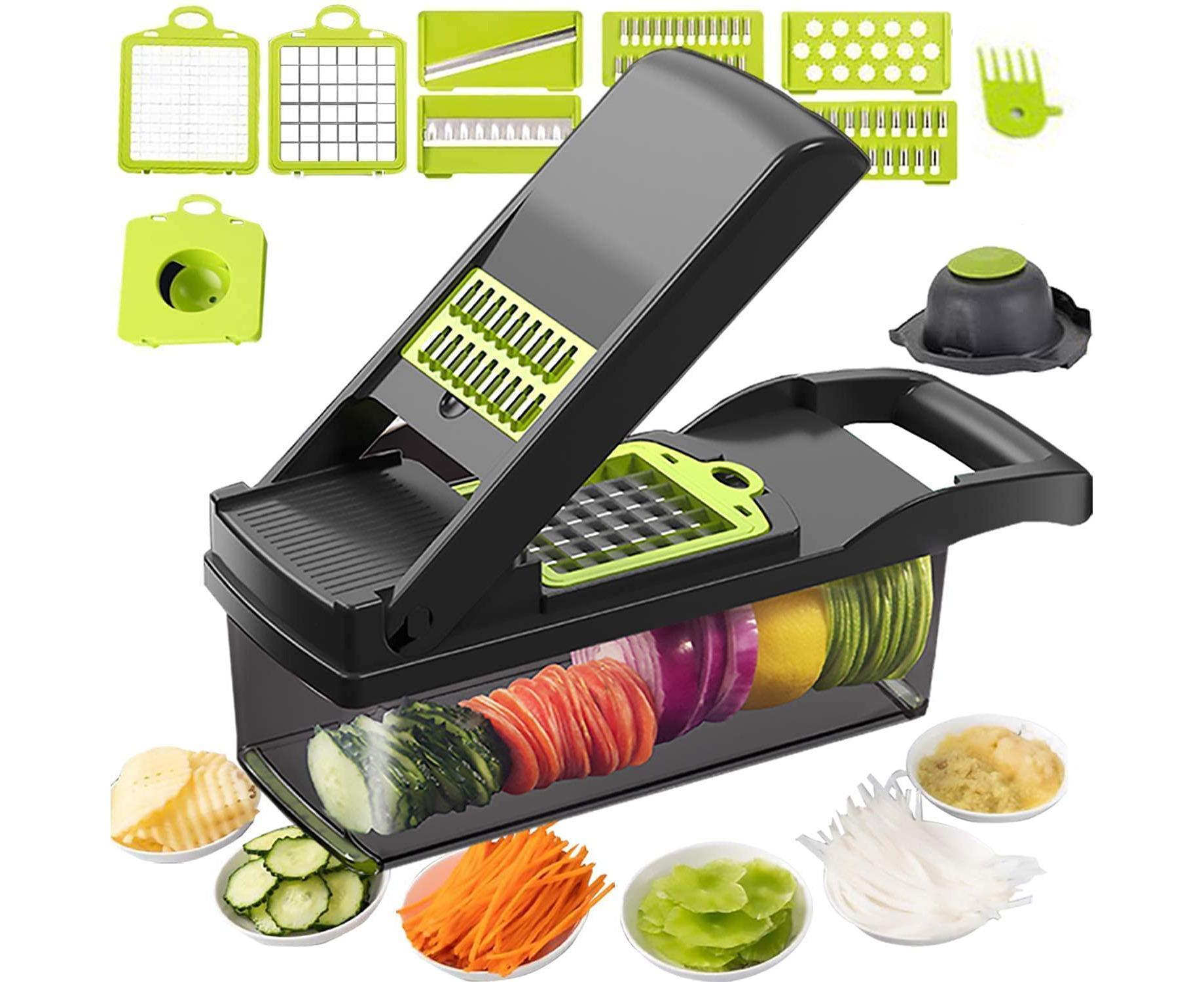 Vegetable Chopper - Mandoline Slicer - Black - Image 1