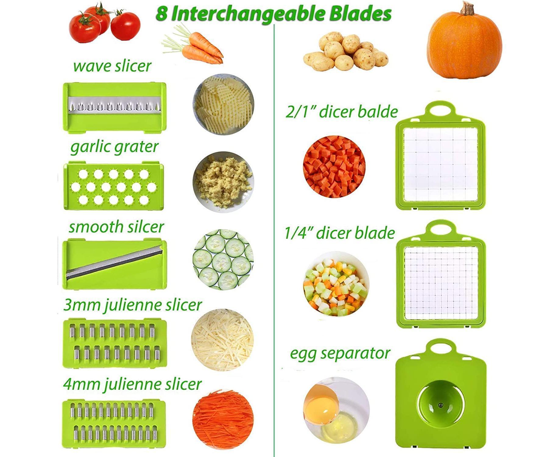 Vegetable Chopper - Mandoline Slicer - Black - Image 2