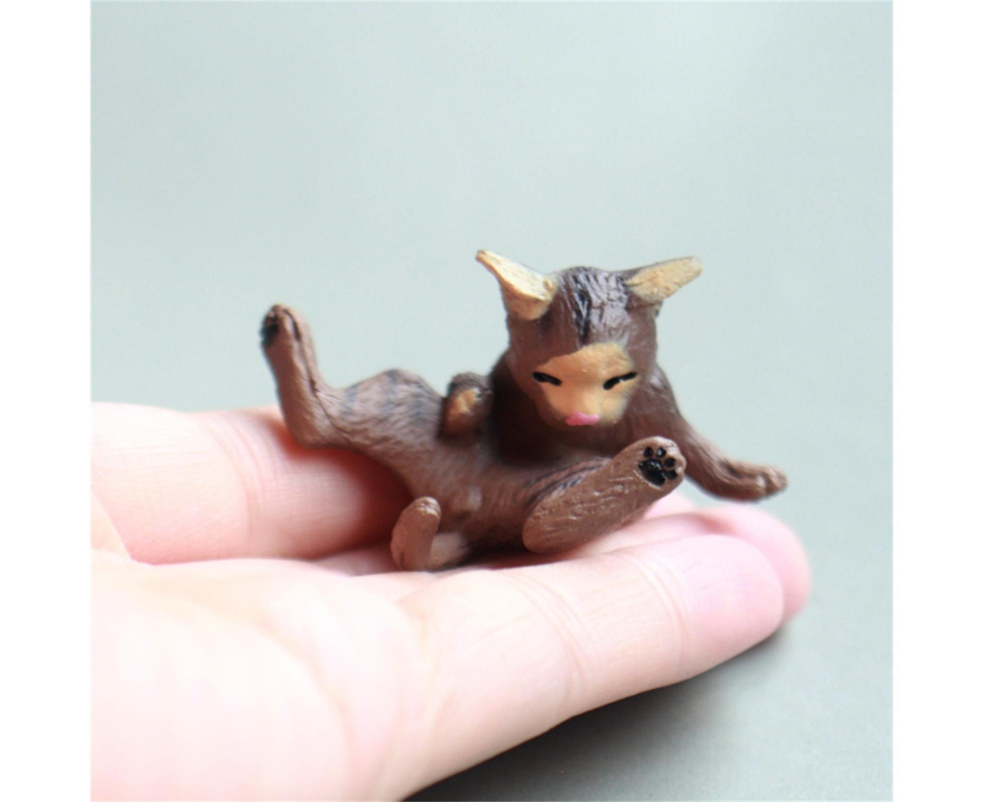 10Pcs Cat Figurine Personalized No Odor Plastic Car Center Console Cat Statue for Desktop-Multicolor - Image 8
