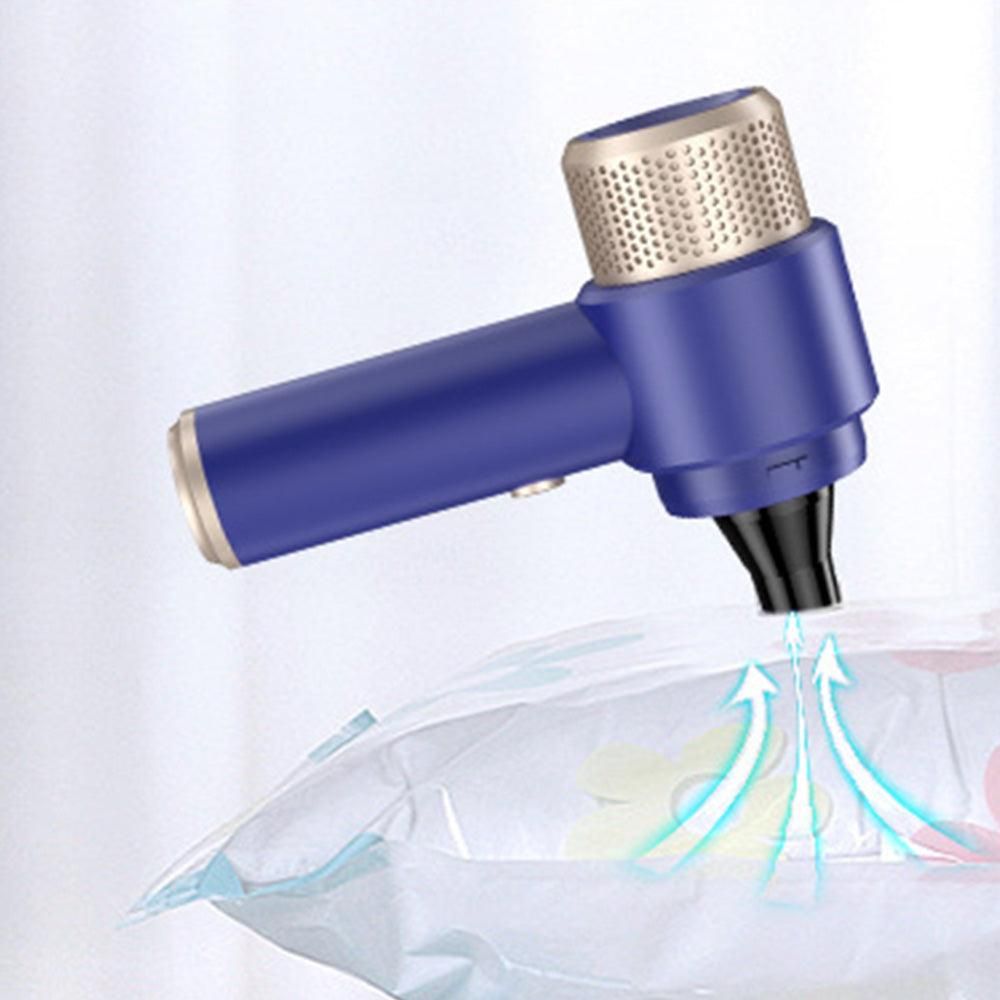 4-in-1 Handheld Car Vacuum Cleaner Portable Cordless Air Duster with LED Light for Car Home Office Blue - Image 4