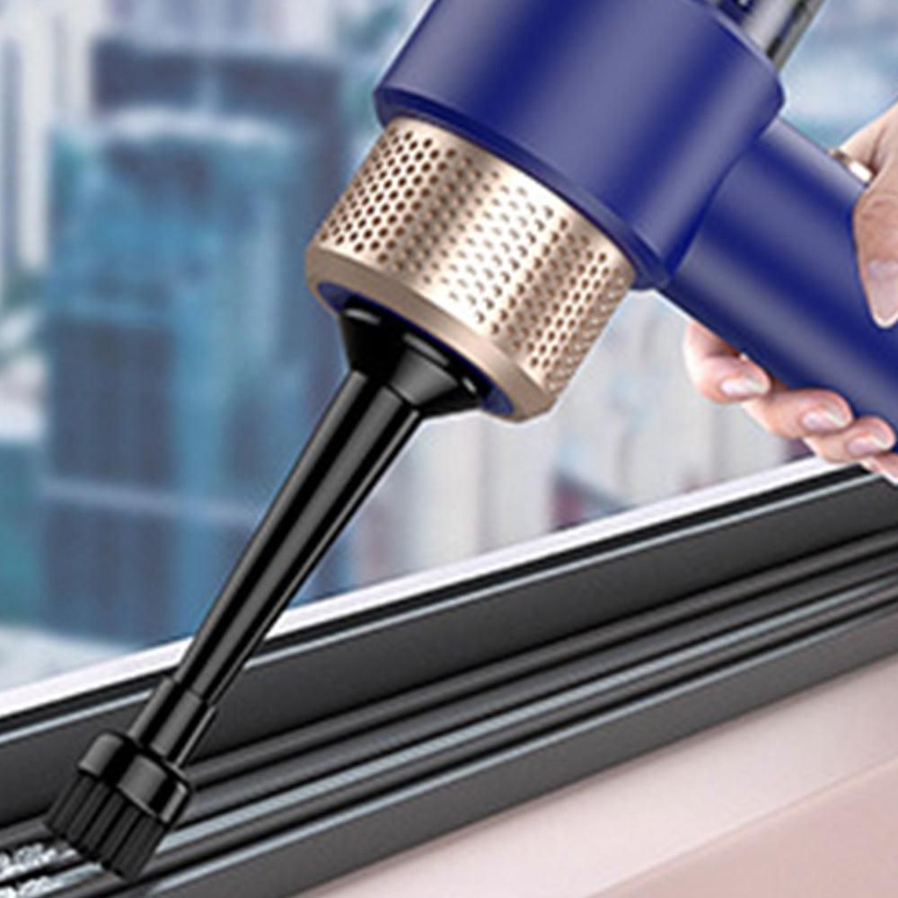 4-in-1 Handheld Car Vacuum Cleaner Portable Cordless Air Duster with LED Light for Car Home Office Blue - Image 6