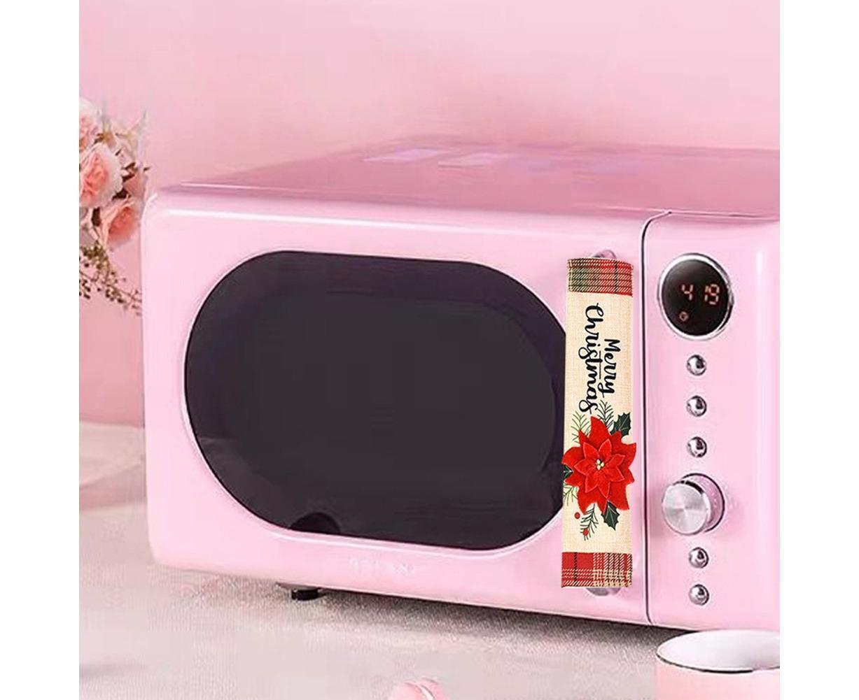 3Pcs Christmas Refrigerator Microwave Oven Door Handle Cover Sleeve Decoration - Image 5