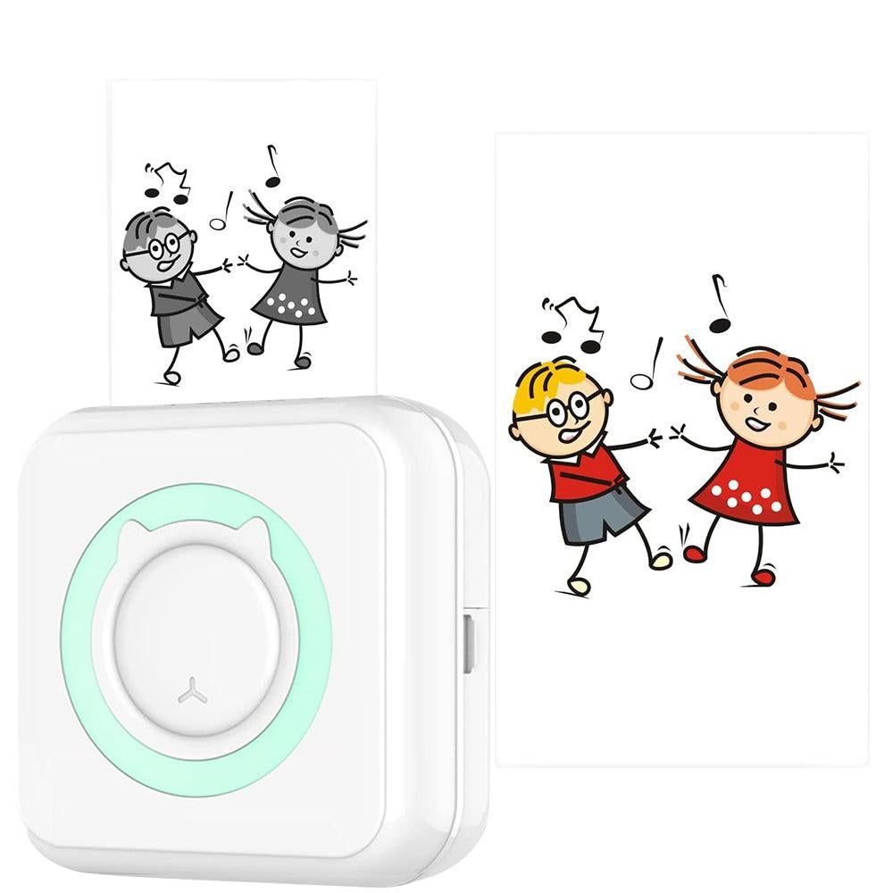 Portable Bluetooth Wireless Mini Printer Heat-Sensitive Print Maker Green - Image 2