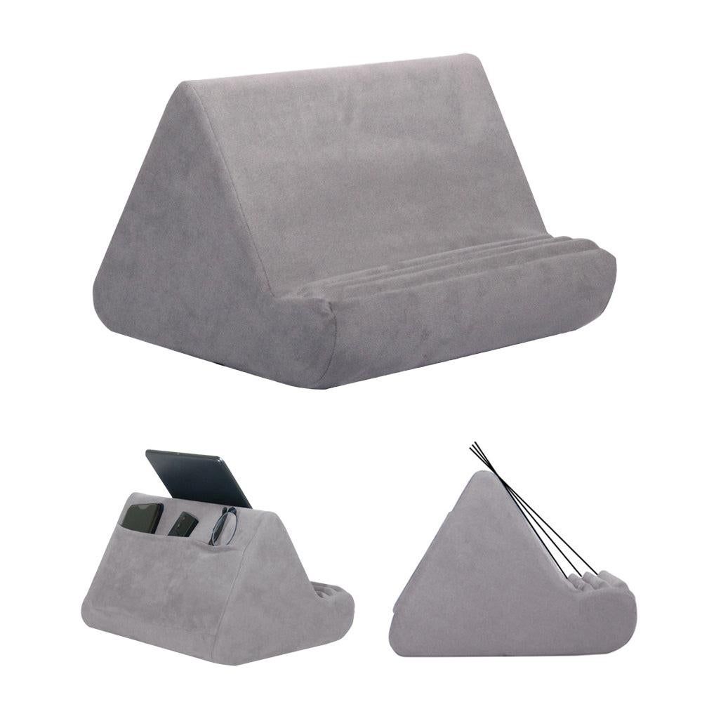 Multi-Angle Tablet Holder Compatible with iPads Lazy Holder Stand for Bed and Desk with 2 Pockets Black - Image 8