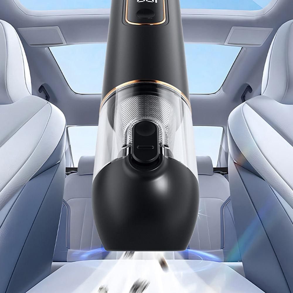 2-Mode Adjustable Cordless Handhtaeld Vacuum Cleaner Set Portable Digital Display Dust Cleaner for Car Home Black - Image 5