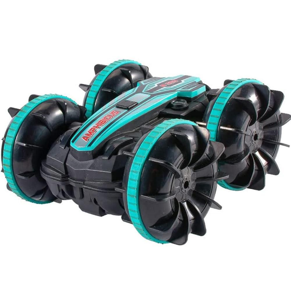2.4Ghz Remote Control Gesture Sensor Toy Car Boat Truck 4WD Waterproof RC Amphibious Vehicle-Blue - Image 3