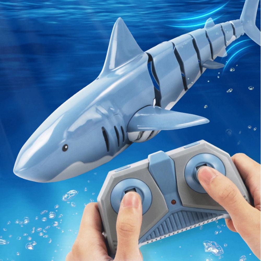 2.4G Remote Control Shark Toy RC Simulation Shark for Swimming Pool Blue - Image 6