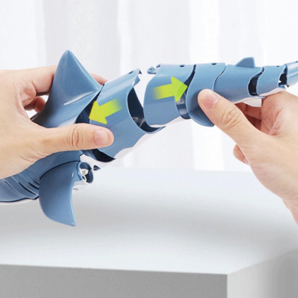 2.4G Remote Control Shark Toy RC Simulation Shark for Swimming Pool Blue - Image 7