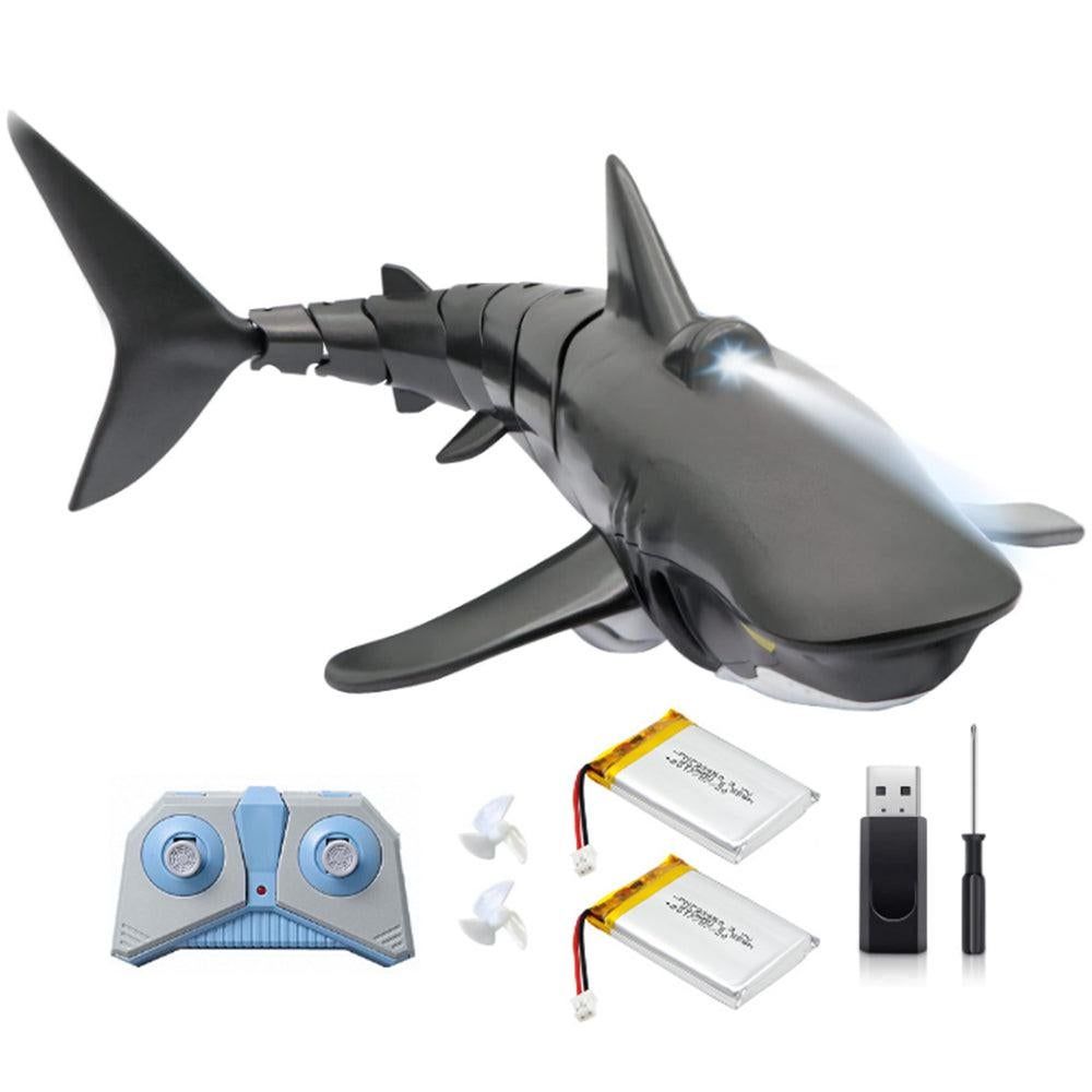 2.4G Remote Control Shark Toy RC Simulation Shark for Swimming Pool Gray - Image 5