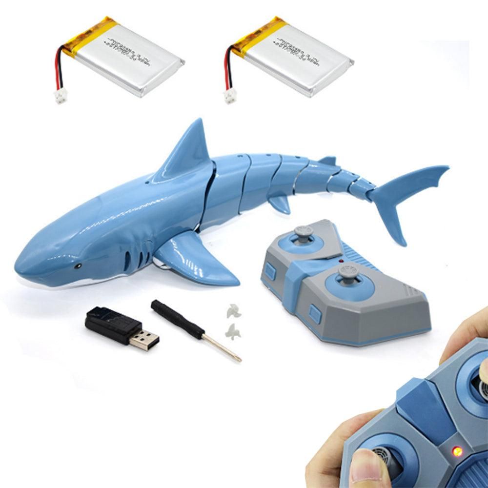 2.4G Remote Control Shark Toy RC Simulation Shark for Swimming Pool Gray - Image 7