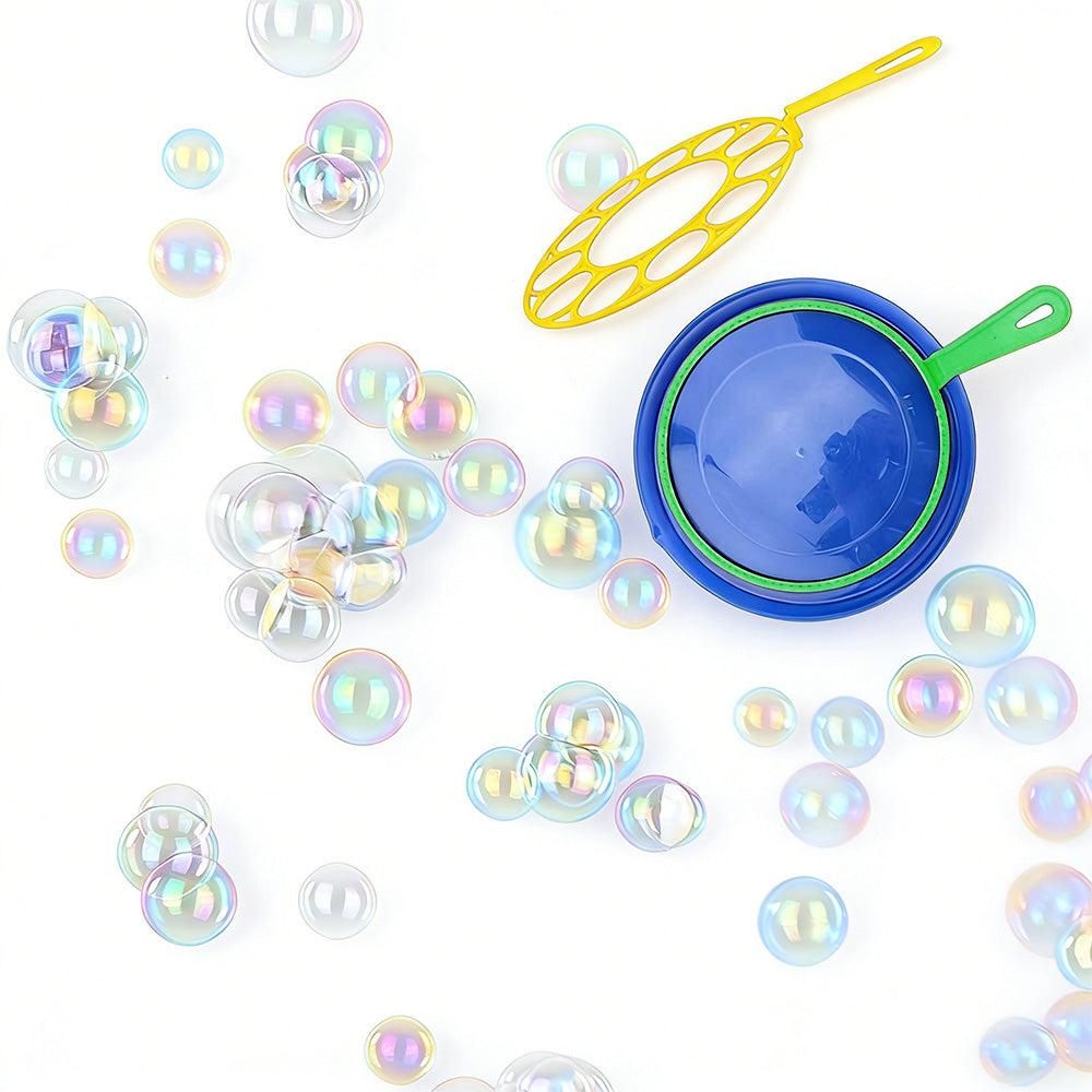 Big Bubble Wands Set - Giant Bubble Kit with Wand Blower and Tray - Image 1