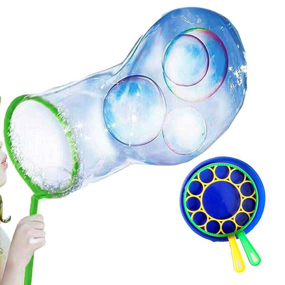 Big Bubble Wands Set - Giant Bubble Kit with Wand Blower and Tray - Image 4