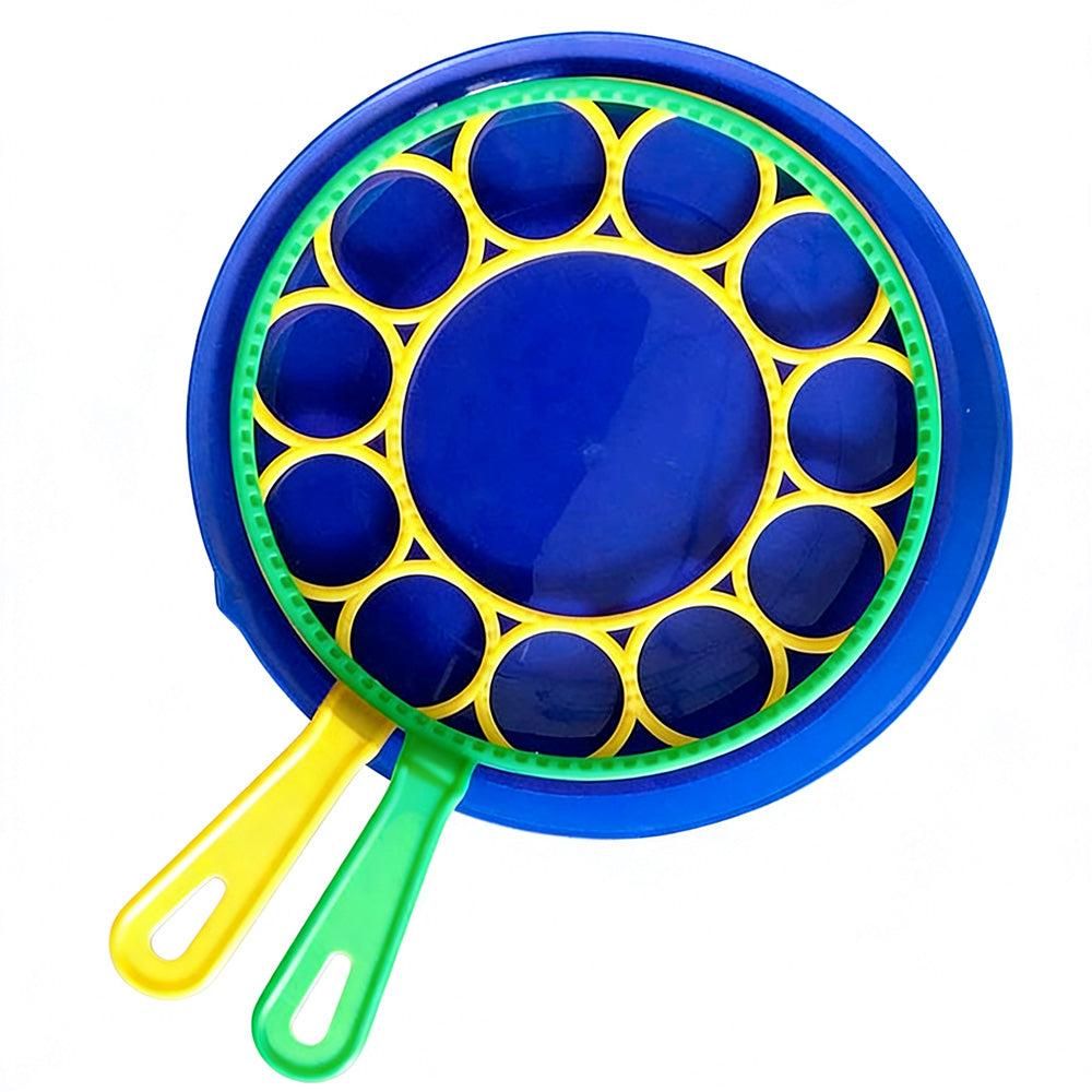 Big Bubble Wands Set - Giant Bubble Kit with Wand Blower and Tray - Image 6