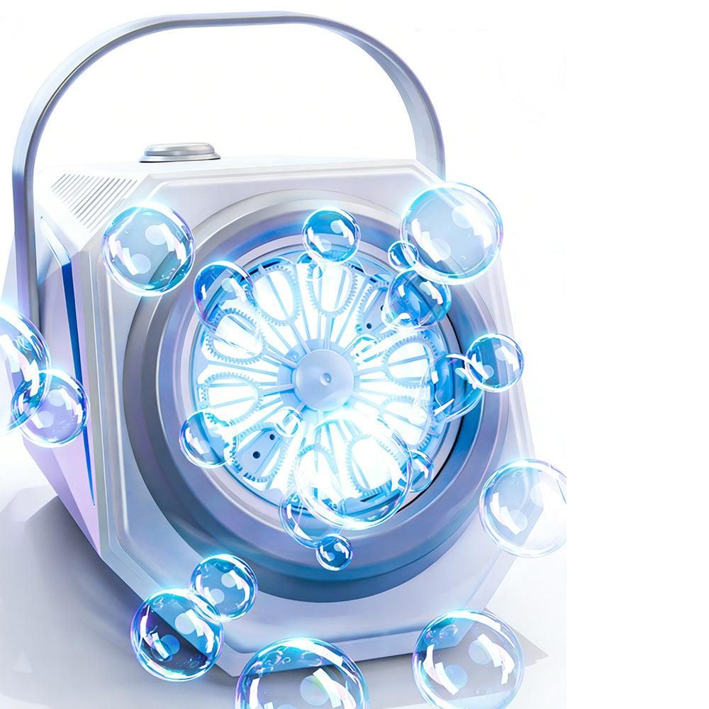 Bubble Machine Automatic Minute Big Bubbles Blower Maker for Outdoor Birthday Parties White - Image 5