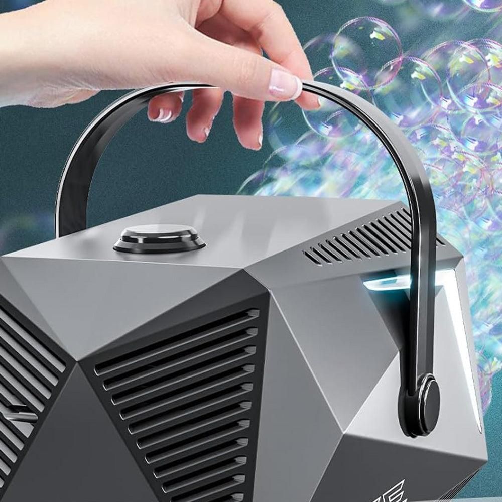 Bubble Machine Automatic Minute Big Bubbles Blower Maker for Outdoor Birthday Parties Black - Image 7