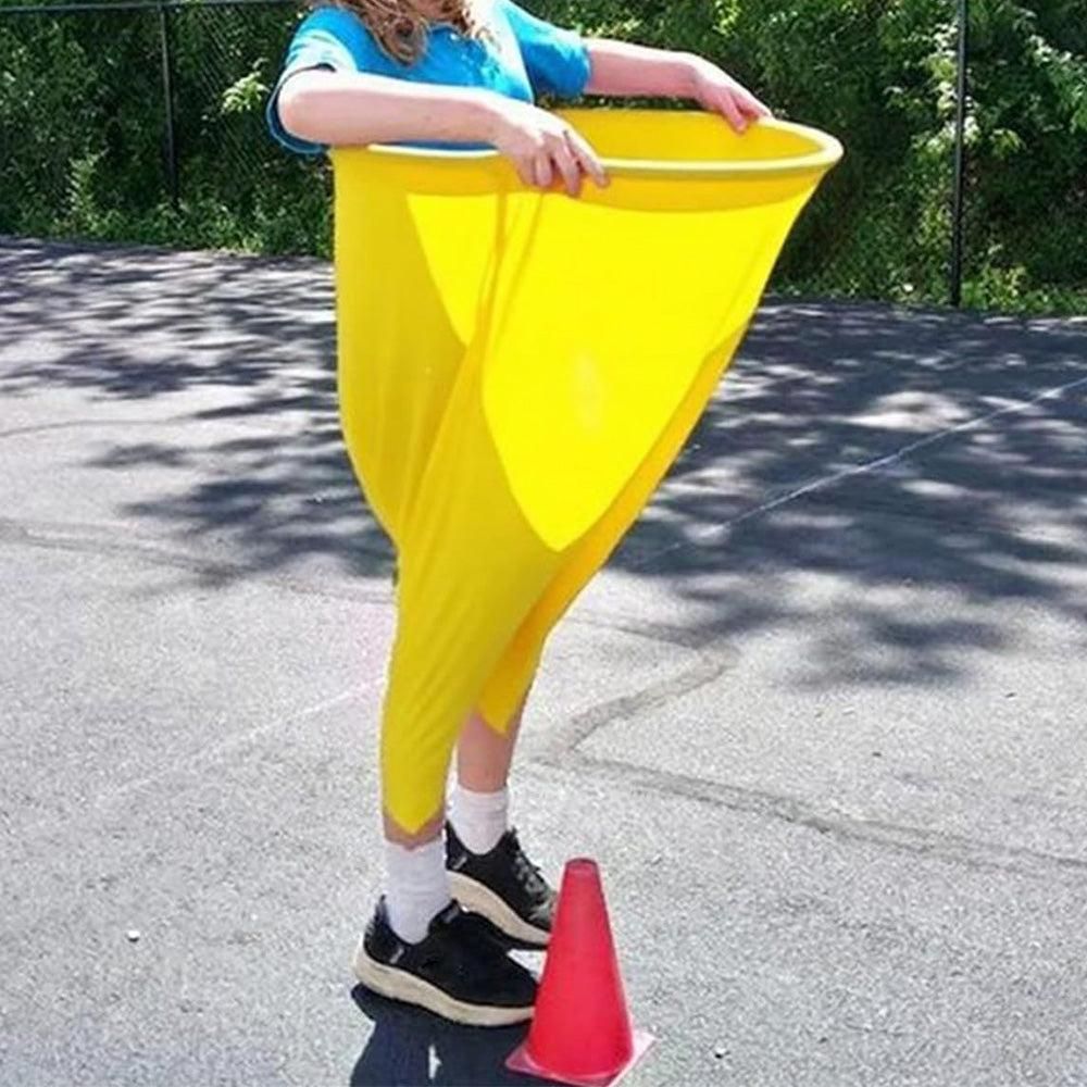 Granny Pants Yard Game Set with Giant Elastic Pants for Adult Outdoor Fun Yellow - Image 2