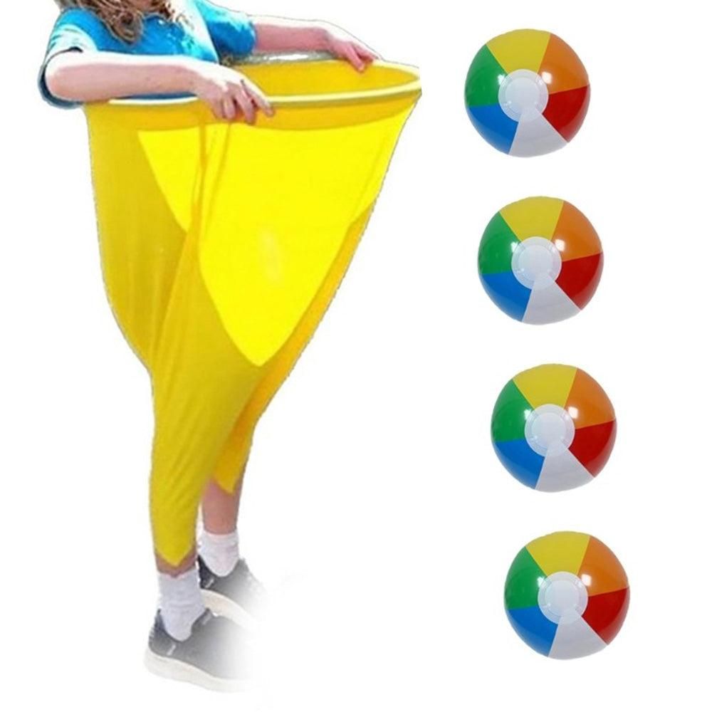 Granny Pants Yard Game Set with Giant Elastic Pants for Adult Outdoor Fun Yellow - Image 3