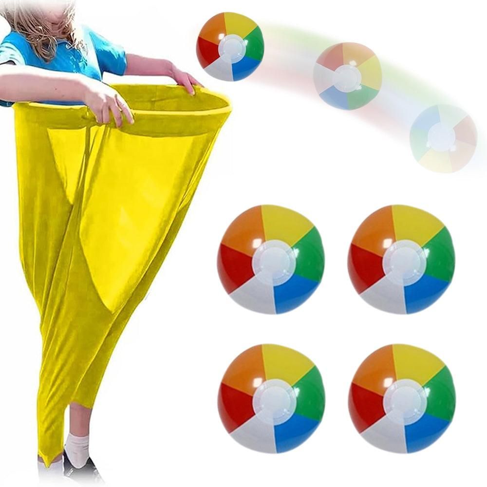 Granny Pants Yard Game Set with Giant Elastic Pants for Adult Outdoor Fun Yellow - Image 4