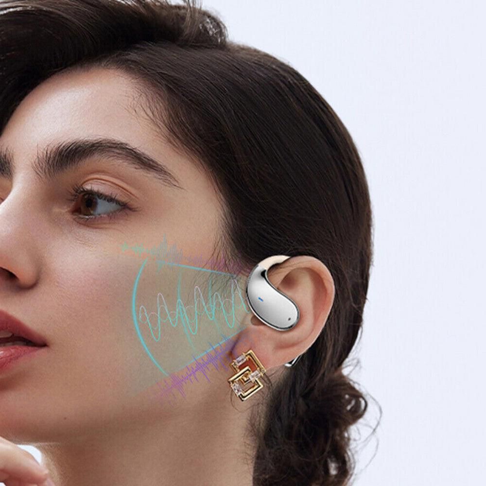 115-Language Wireless AI Translator Headphone Bluetooth Earbuds with Charging Case White - Image 2