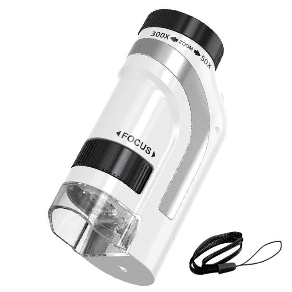 50X-300X Handheld Microscope with LED Lights Portable Pocket Zoom Gold - Image 8