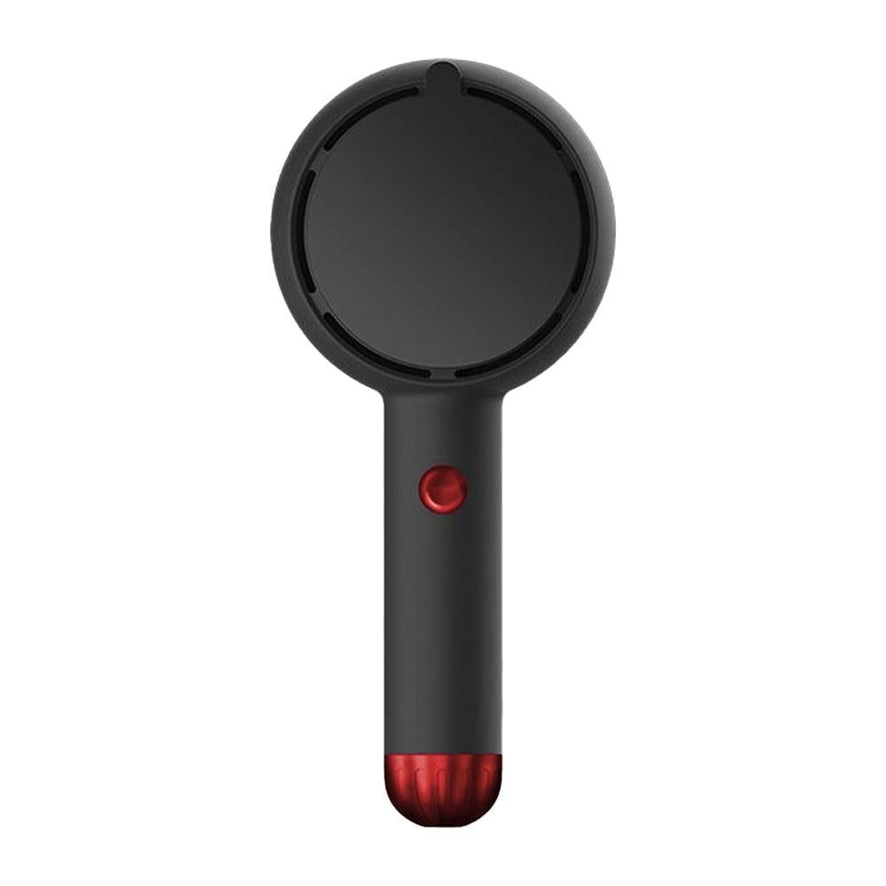Mini Handheld Fan with LED Light Makeup Mirror Rechargeable Portable Fan Black - Image 2