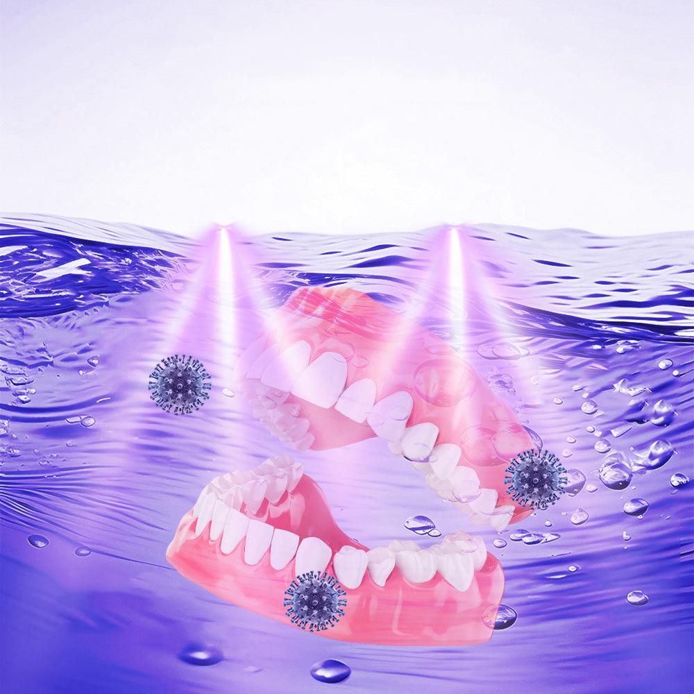 Ultrasonic Retainer Cleaner Machine 45kHz Ultrasonic Dentures Cleaner for Night Guards Braces Aligner White - Image 4
