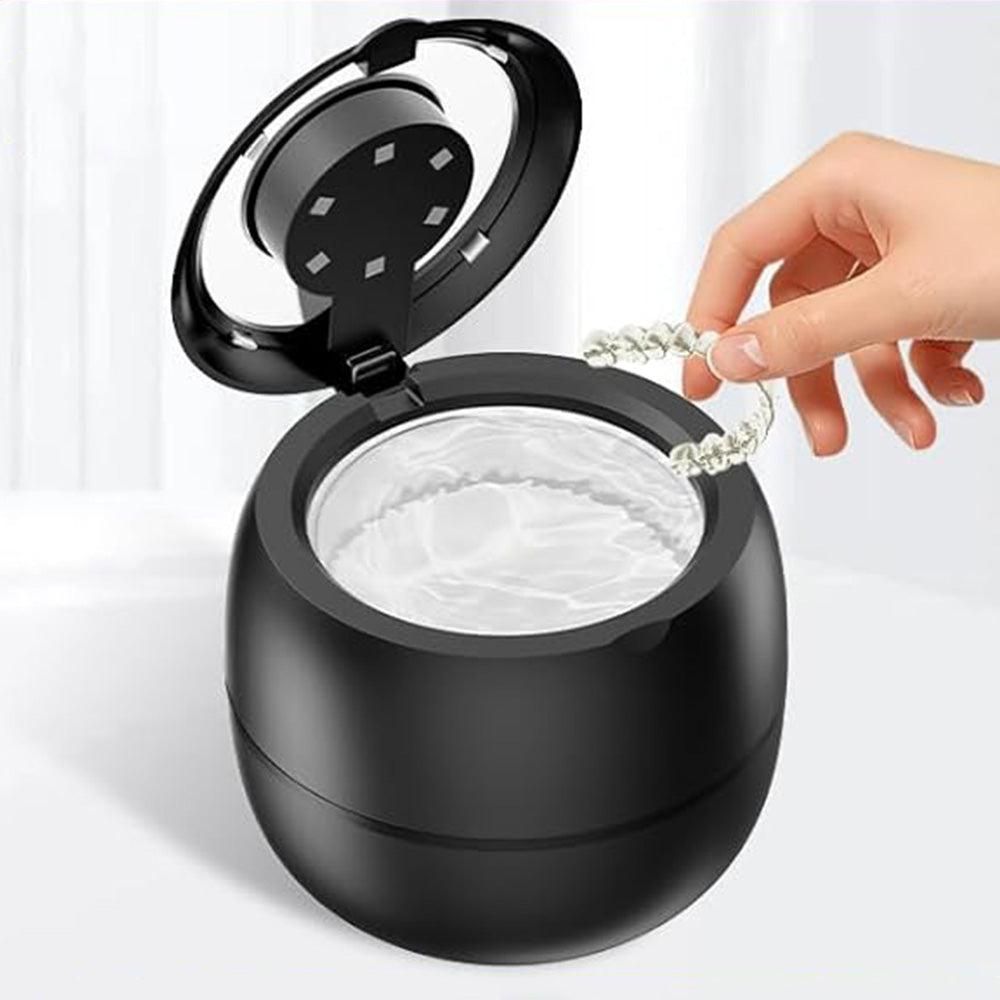 Ultrasonic Retainer Cleaner Machine 45kHz Ultrasonic Dentures Cleaner for Night Guards Braces Aligner Black - Image 7