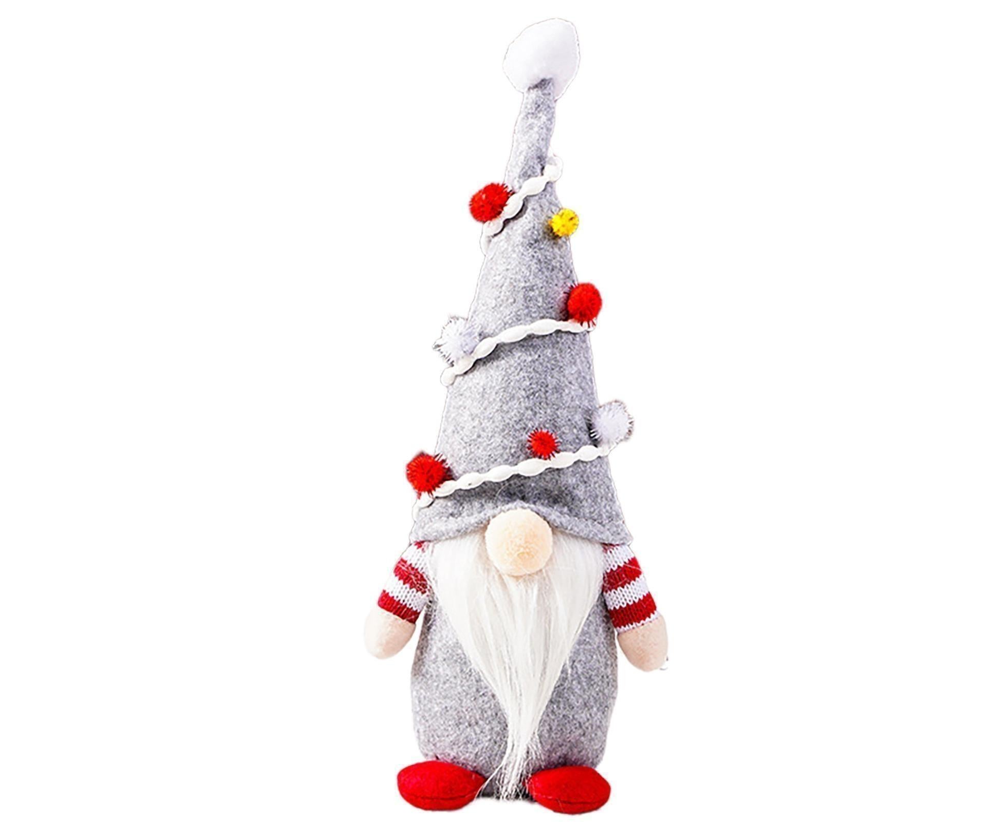 Gnome Doll Hat Design Xmas Bearded Doll-Grey - Image 1