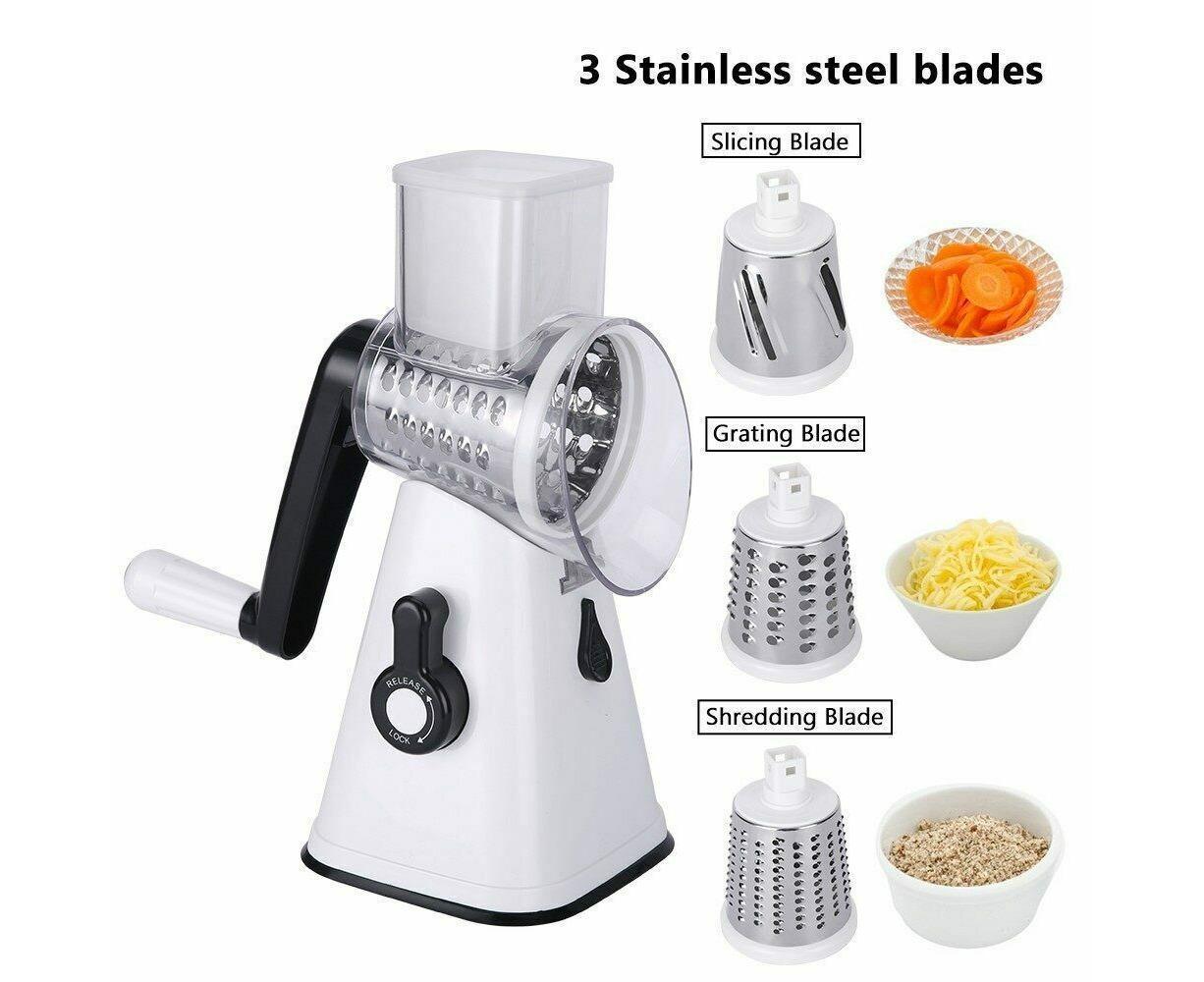 3-in-1 Vegetable Slicer Shredder Grater for Potato Onion Cucumber Carrot Chopper - Image 3