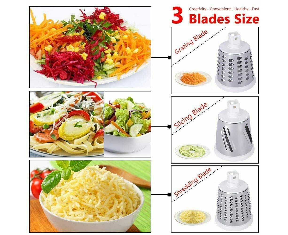 3-in-1 Vegetable Slicer Shredder Grater for Potato Onion Cucumber Carrot Chopper - Image 7