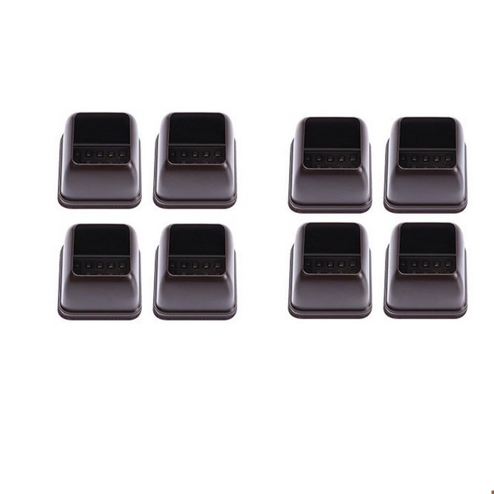 16pcs Silicone Chair Leg Floor Protectors Furniture Leg Feet Cup for Hardwood Floors with Wrapped Felt -Square brown - Image 4