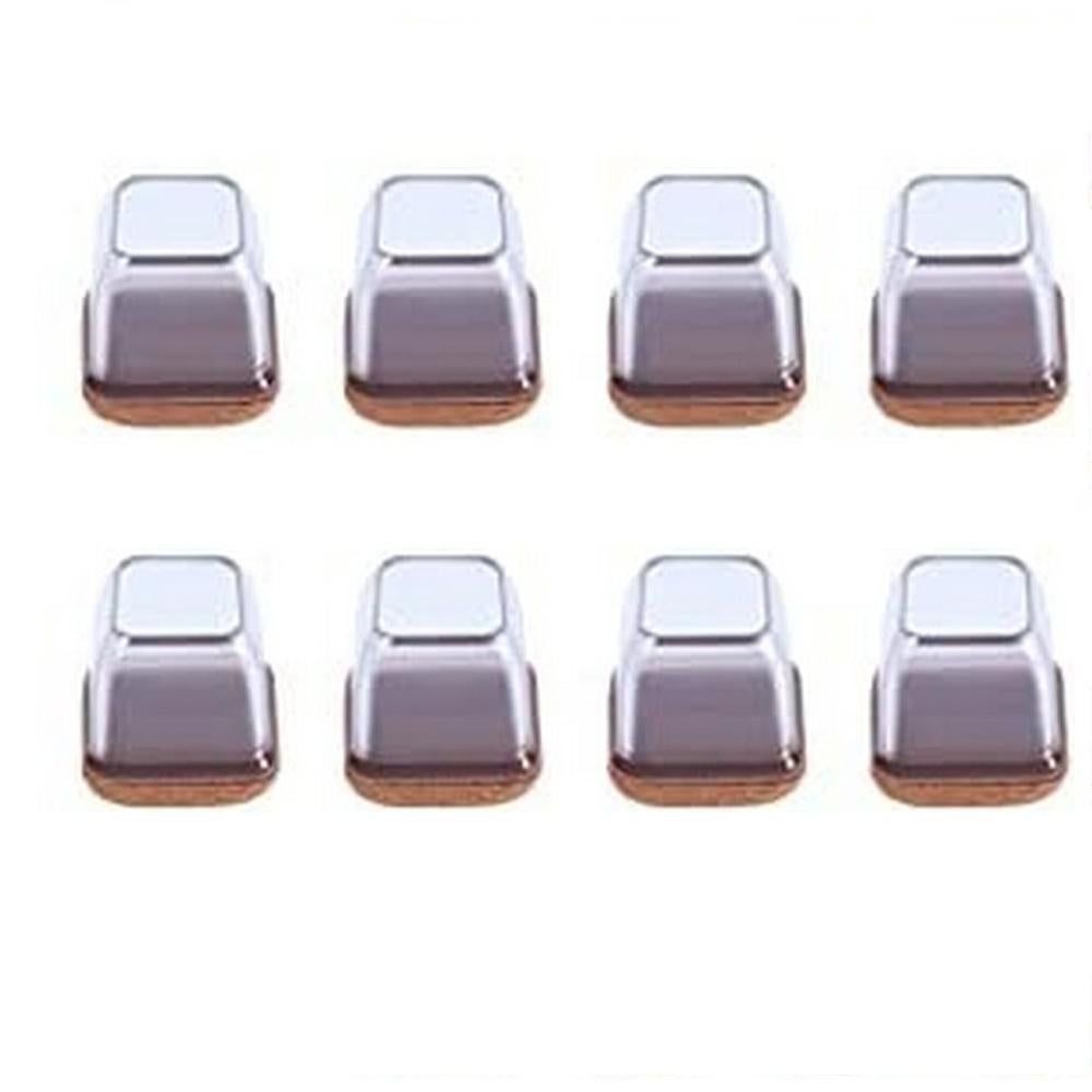 16pcs Silicone Chair Leg Floor Protectors Furniture Leg Feet Cup for Hardwood Floors with Wrapped Felt -Square transparent - Image 3