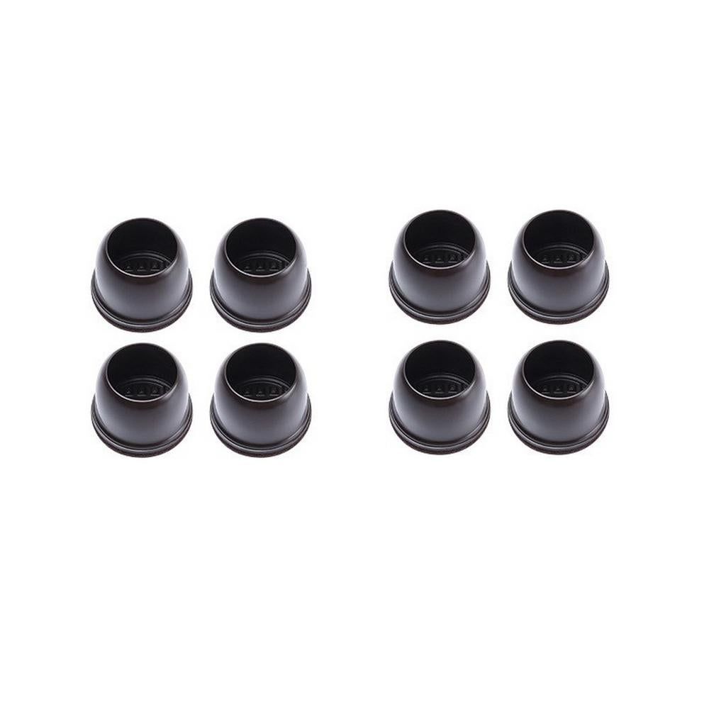 16pcs Silicone Chair Leg Floor Protectors Furniture Leg Feet Cup for Hardwood Floors with Wrapped Felt -Round brown - Image 4