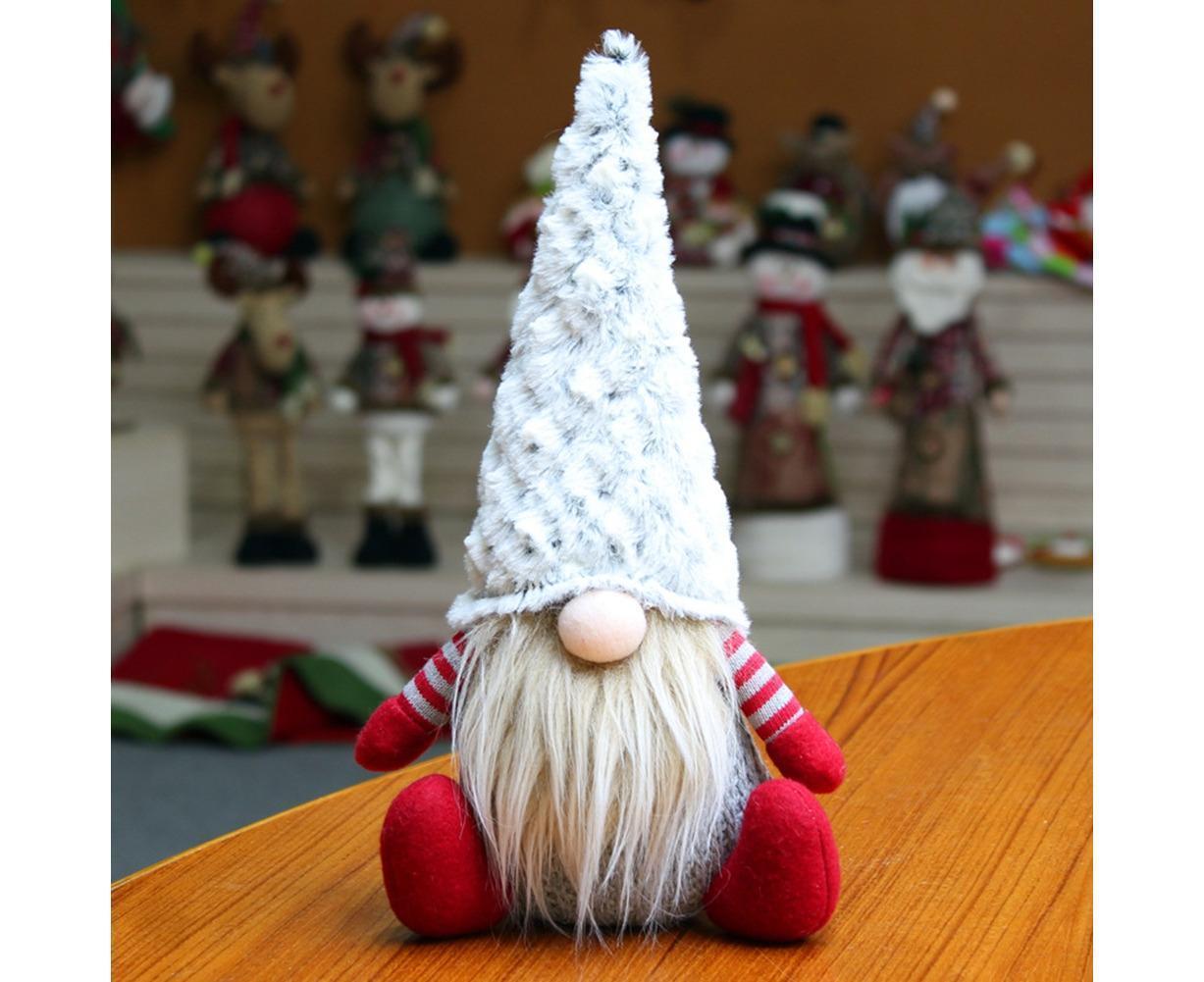 Nordic Handmade Plush Xmas Santa Gnome Doll Home Ornament Party Holiday Decor-Red - Image 5