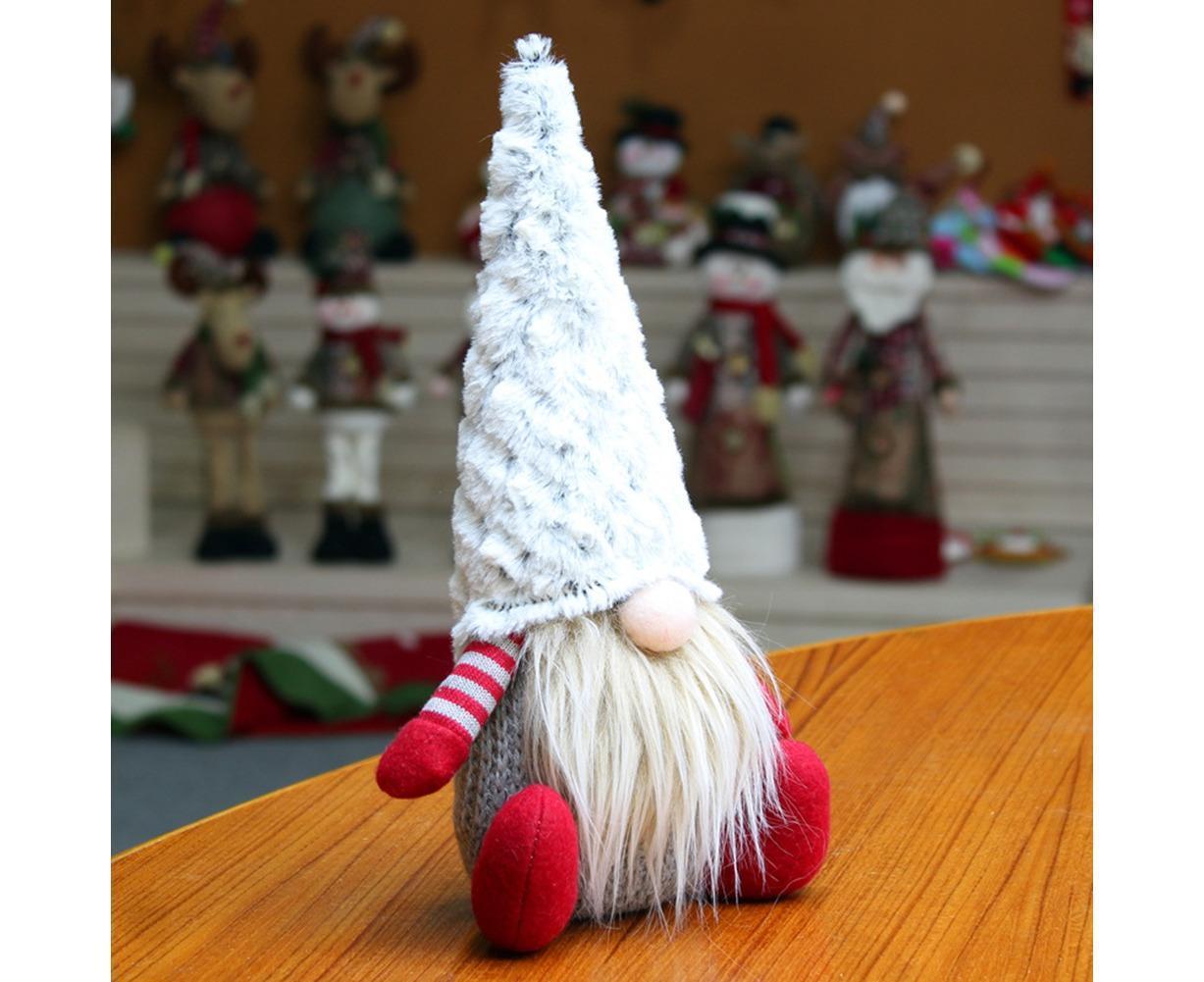 Nordic Handmade Plush Xmas Santa Gnome Doll Home Ornament Party Holiday Decor-Red - Image 6