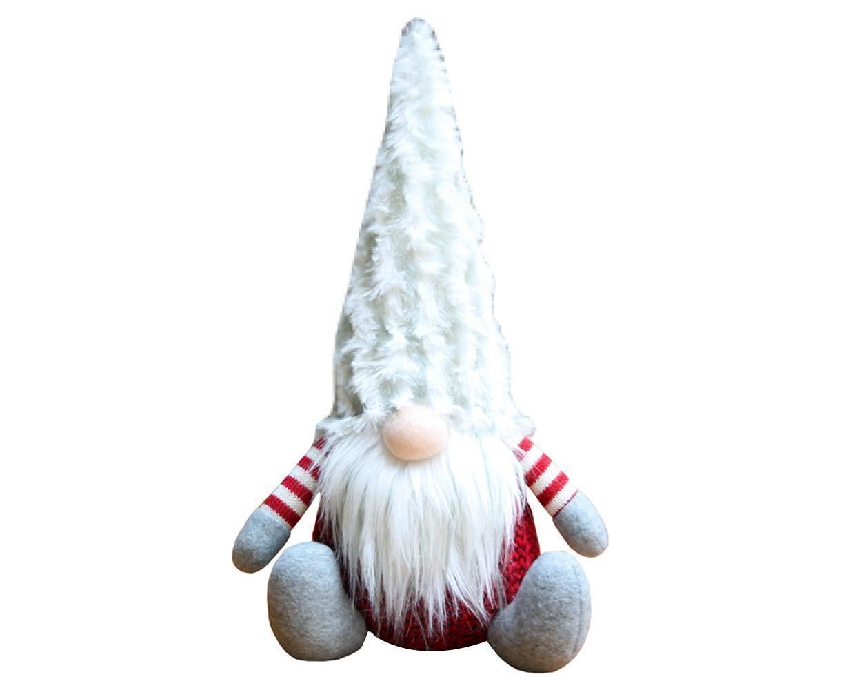 Nordic Handmade Plush Xmas Santa Gnome Doll Home Ornament Party Holiday Decor-Red - Image 8