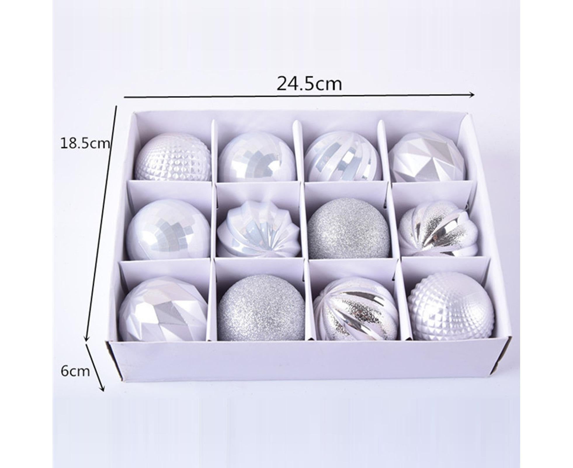 12Pcs Xmas Tree Decorative Ball Hanging Pendant Home Ornaments New Year Gift-Antique Brass - Image 6