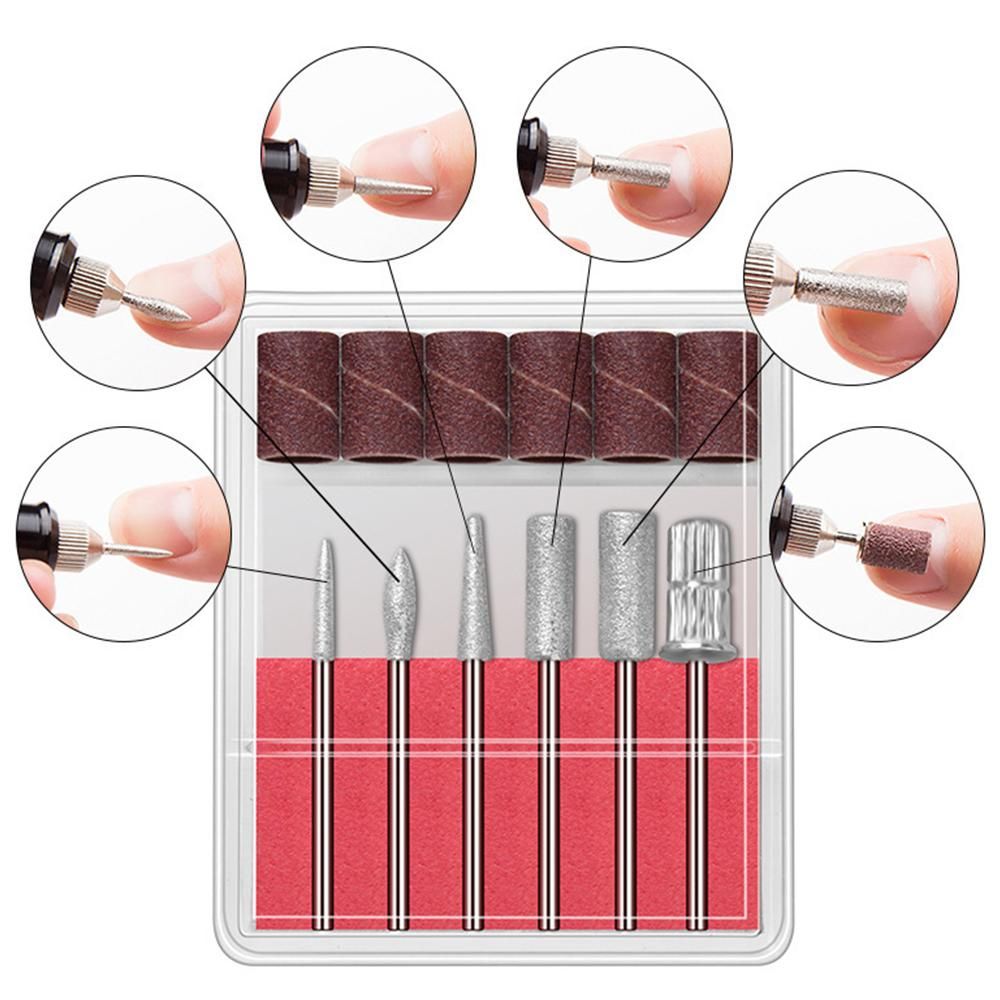 Electric Nail Drill Kit Cordless Nail Drill Portable USB Rechargeable Manicure Pedicure Tools for Acrylic Gel Nails -Gold - Image 4