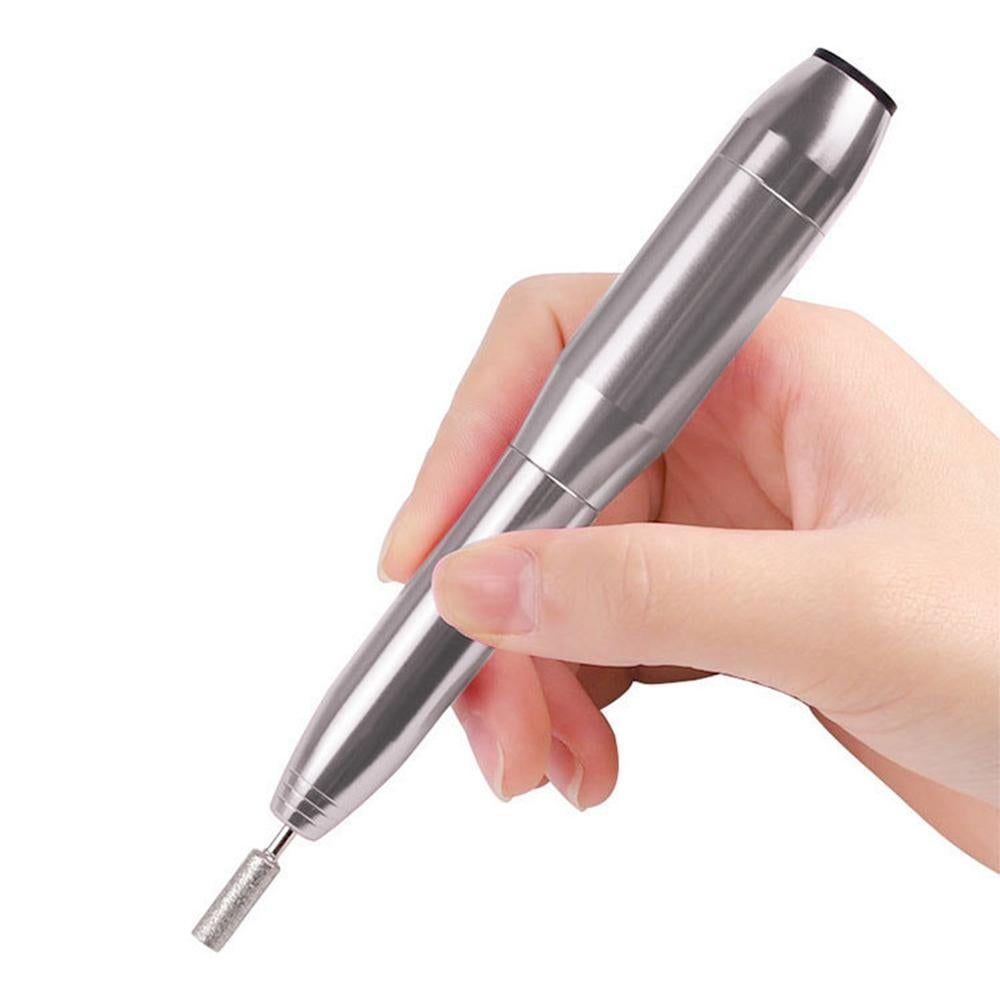 Electric Nail Drill Kit Cordless Nail Drill Portable USB Rechargeable Manicure Pedicure Tools for Acrylic Gel Nails -Gold - Image 5